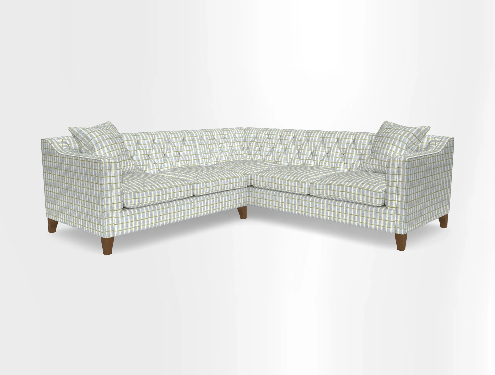 Haresfield Dipped Arm Corner Group LHF & RHF in Two Tone Plain Biscuit