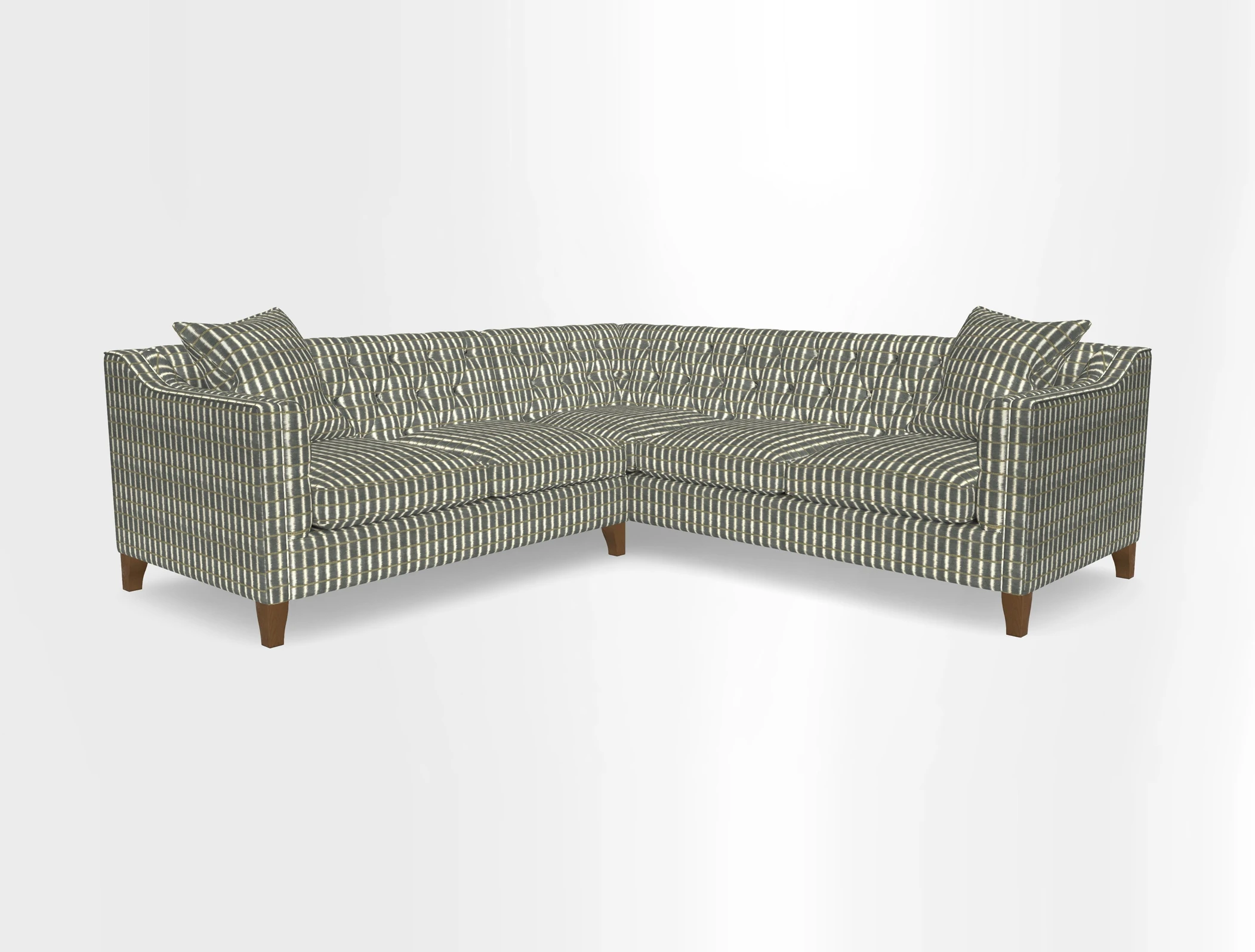 Haresfield Dipped Arm Corner Group LHF & RHF in Two Tone Plain Biscuit