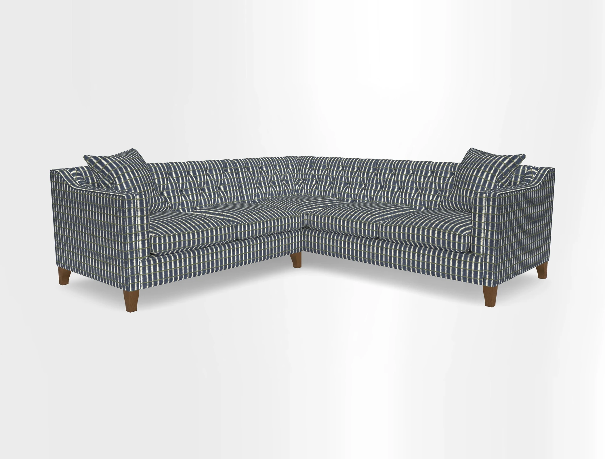 Haresfield Dipped Arm Corner Group LHF & RHF in Two Tone Plain Biscuit