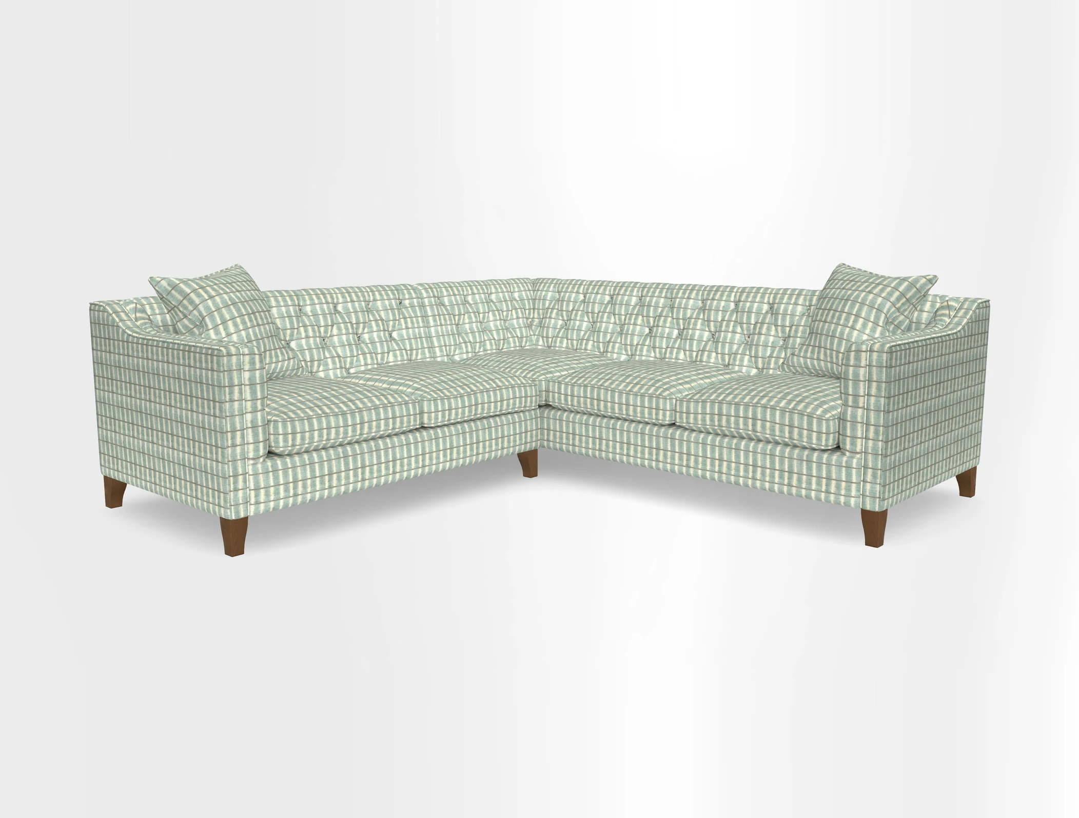 Haresfield Dipped Arm Corner Group LHF & RHF in Two Tone Plain Biscuit