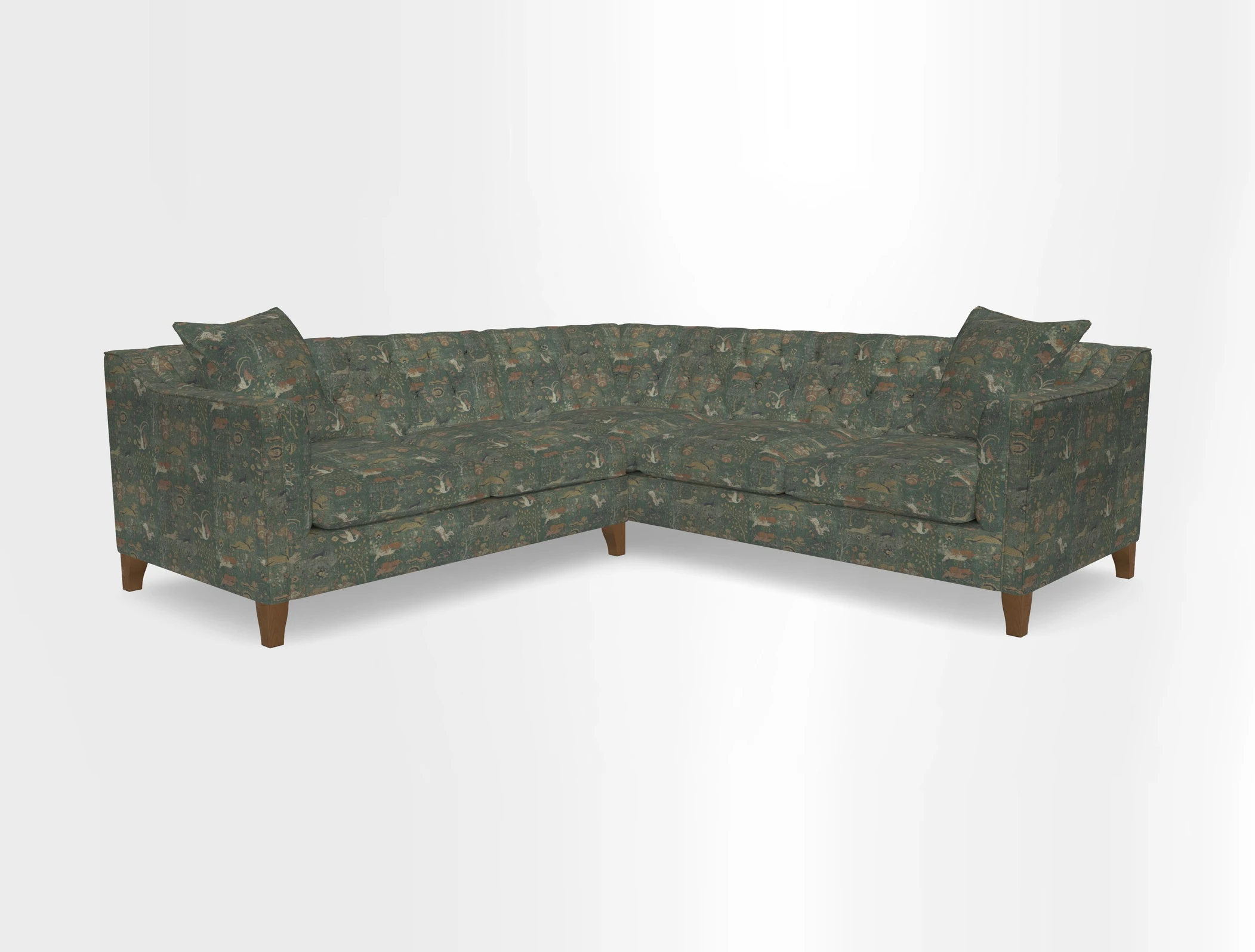 Haresfield Dipped Arm Corner Group LHF & RHF in Two Tone Plain Biscuit
