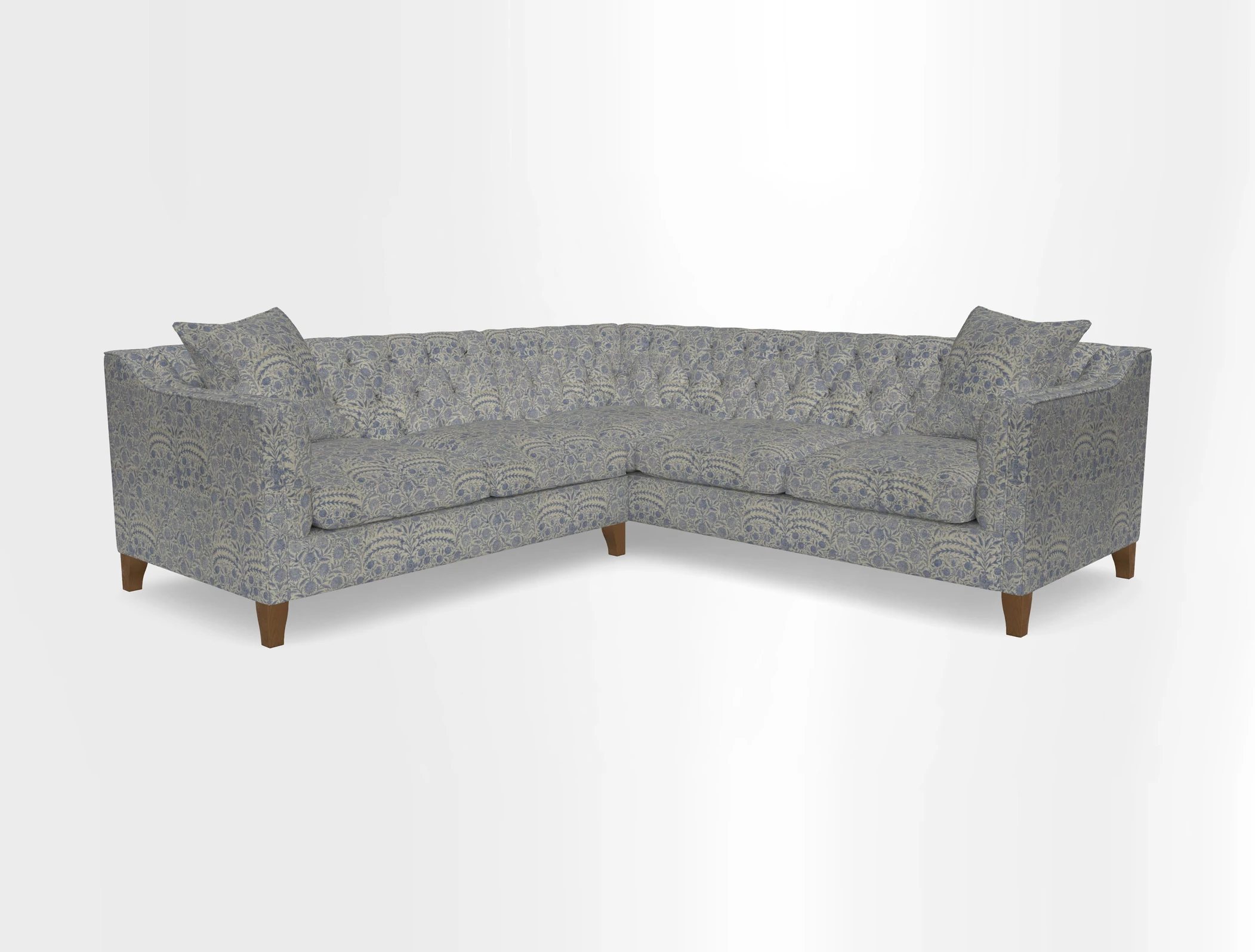 Haresfield Dipped Arm Corner Group LHF & RHF in Two Tone Plain Biscuit