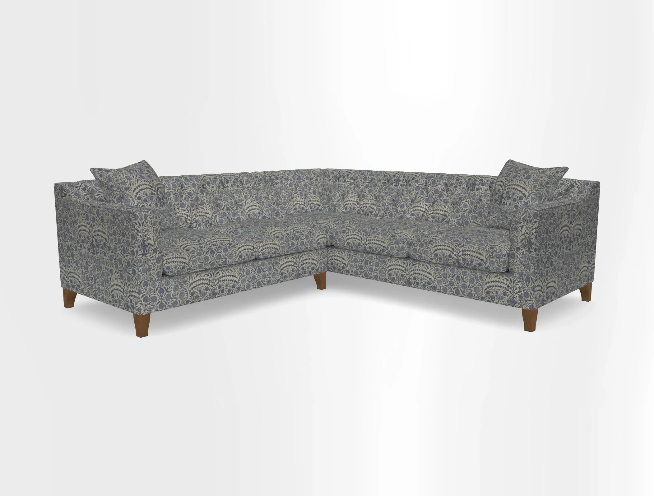 Haresfield Dipped Arm Corner Group LHF & RHF in Two Tone Plain Biscuit