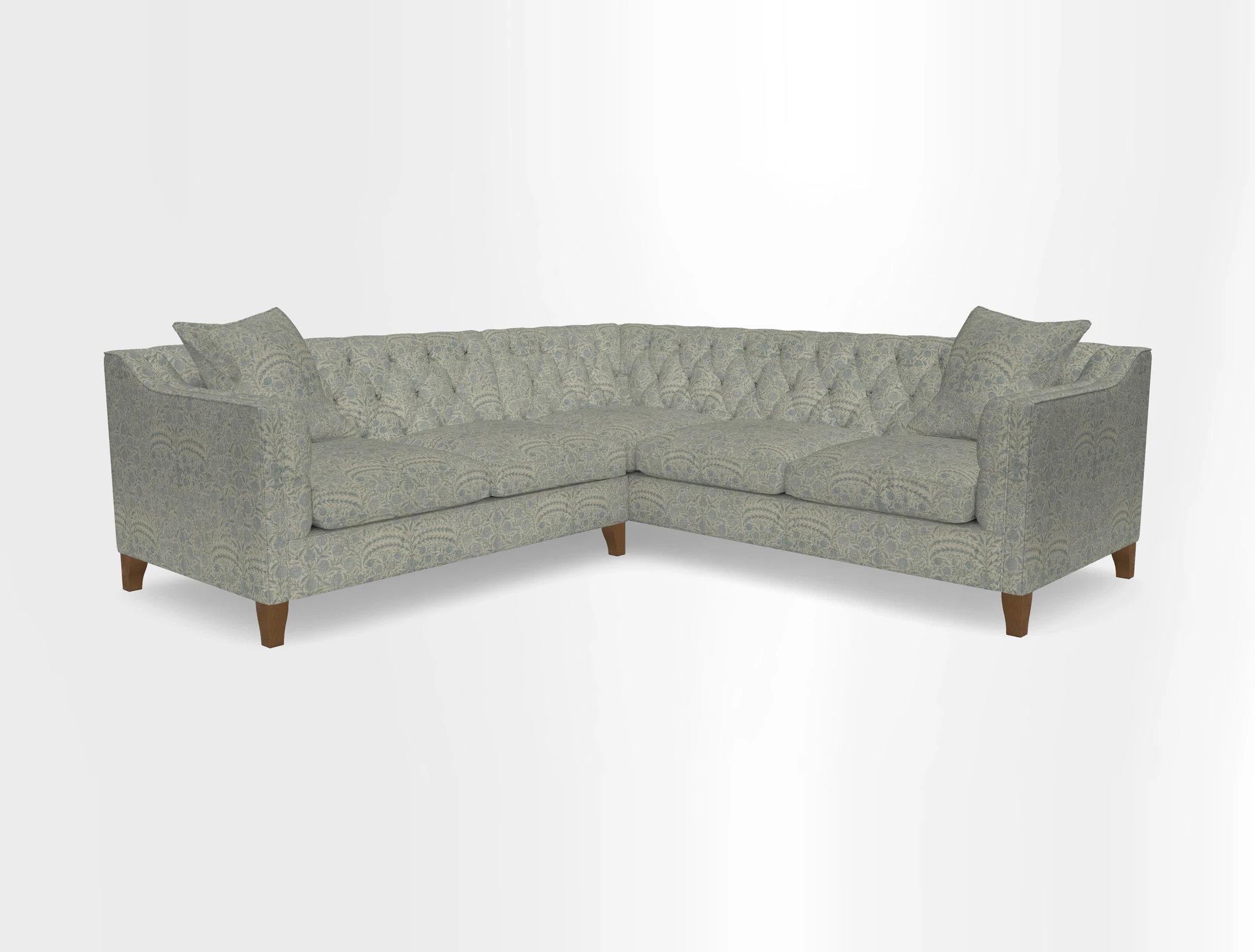Haresfield Dipped Arm Corner Group LHF & RHF in Two Tone Plain Biscuit