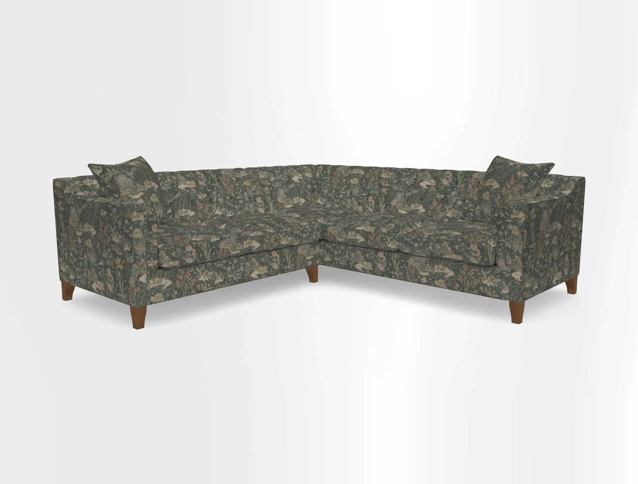Haresfield Dipped Arm Corner Group LHF & RHF in Two Tone Plain Biscuit