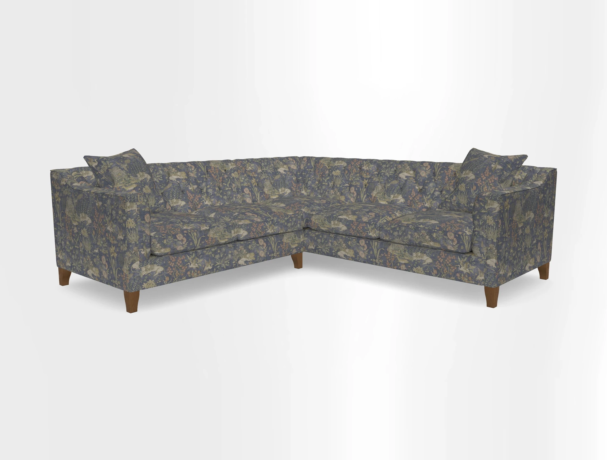 Haresfield Dipped Arm Corner Group LHF & RHF in Two Tone Plain Biscuit