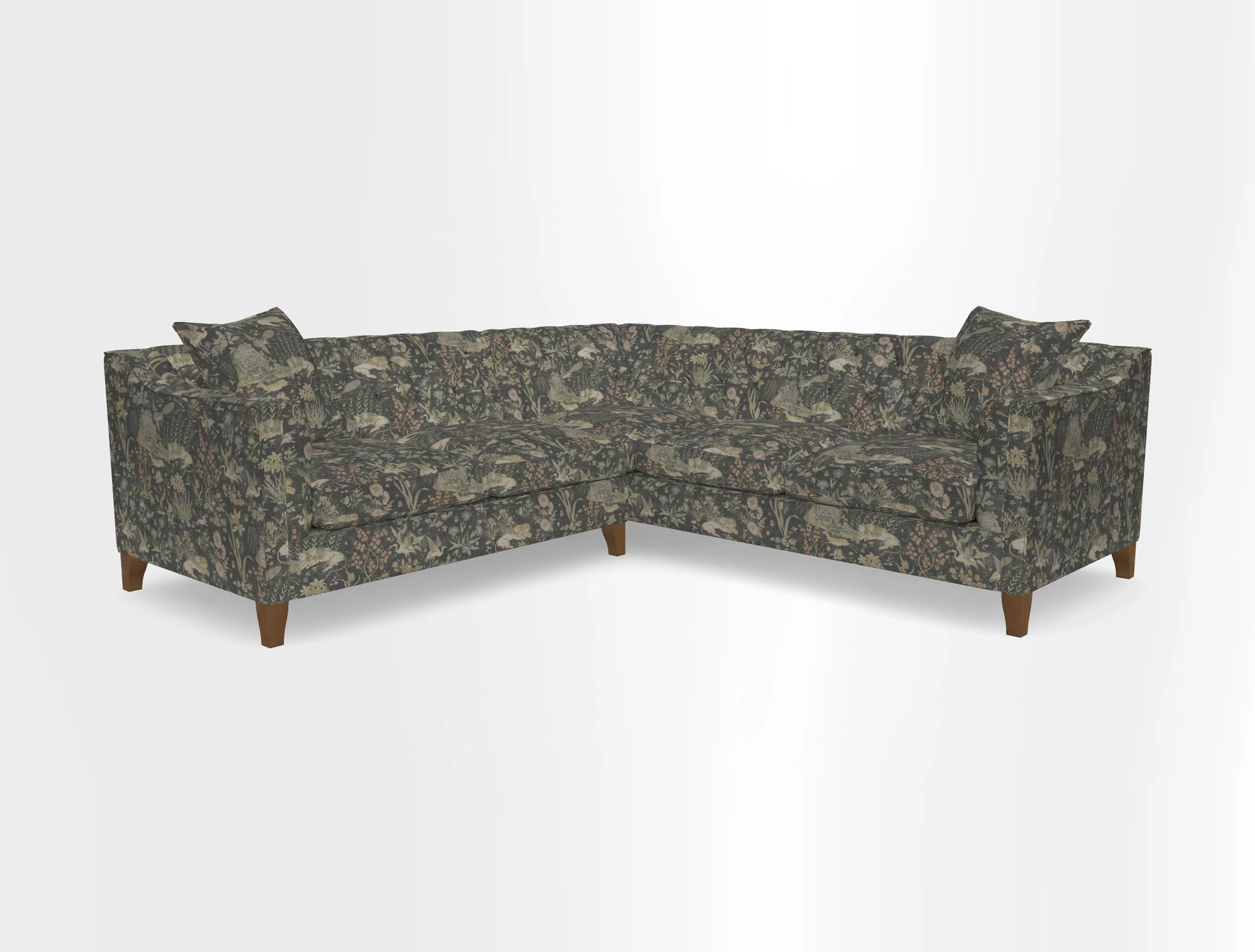 Haresfield Dipped Arm Corner Group LHF & RHF in Two Tone Plain Biscuit