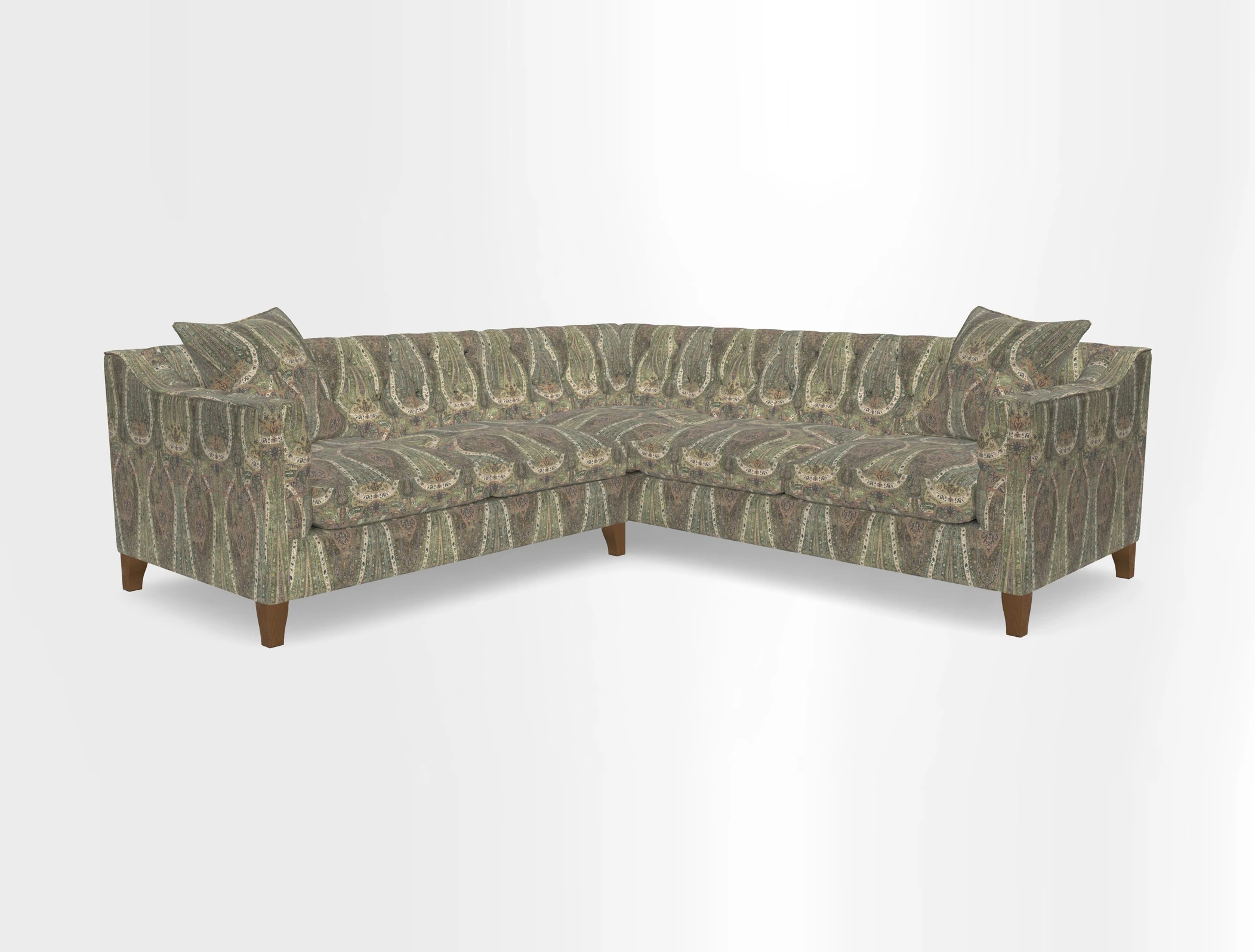 Haresfield Dipped Arm Corner Group LHF & RHF in Two Tone Plain Biscuit