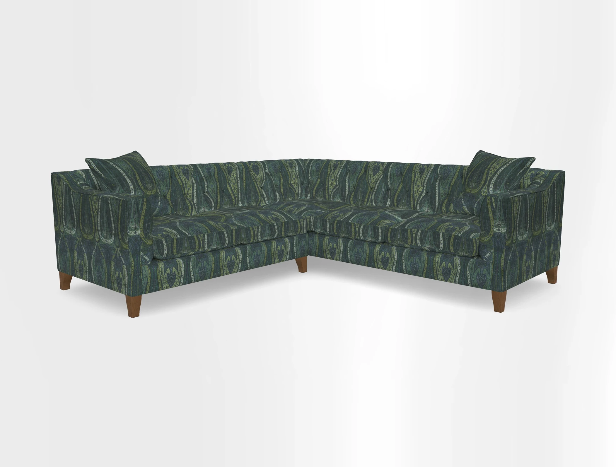 Haresfield Dipped Arm Corner Group LHF & RHF in Two Tone Plain Biscuit