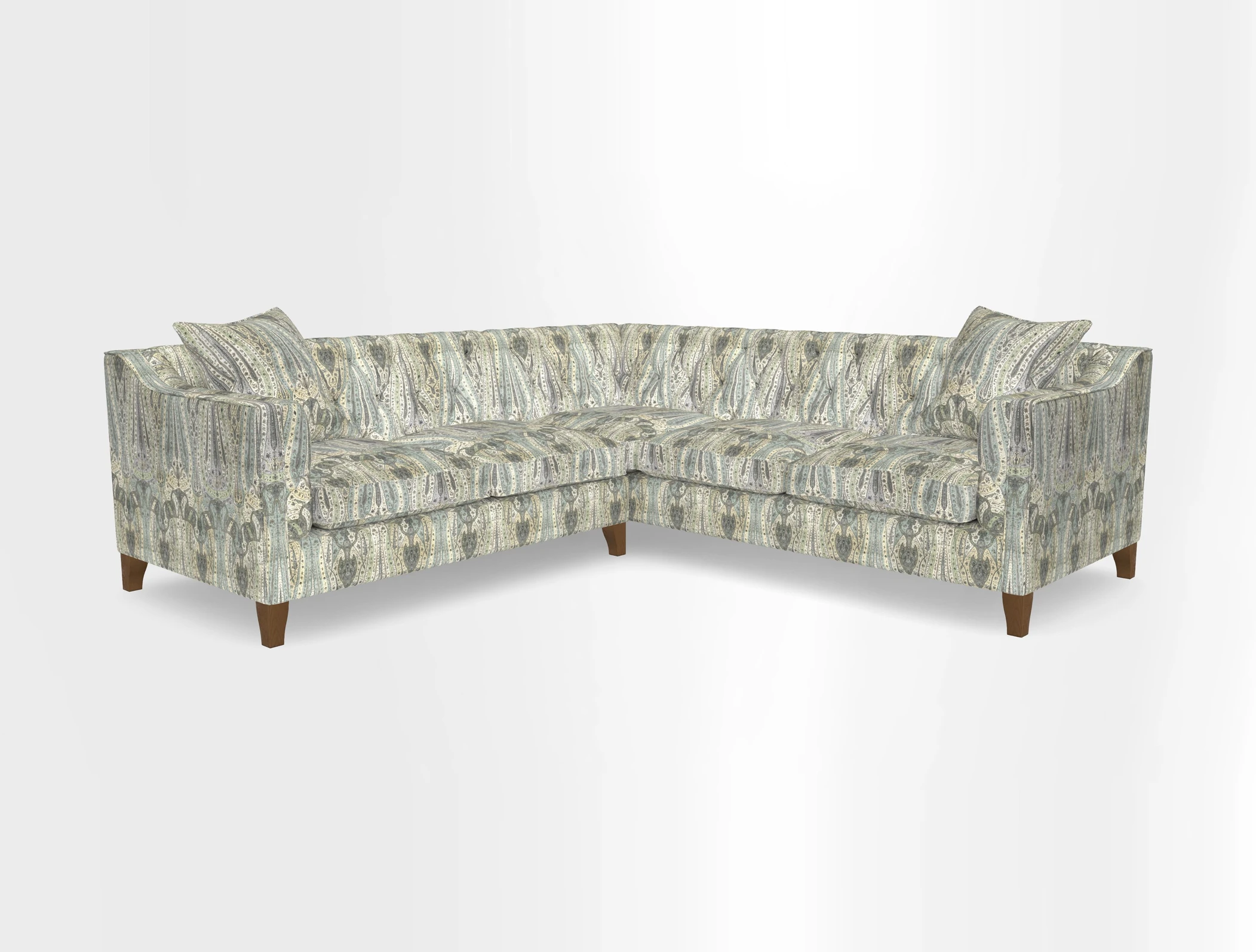 Haresfield Dipped Arm Corner Group LHF & RHF in Two Tone Plain Biscuit
