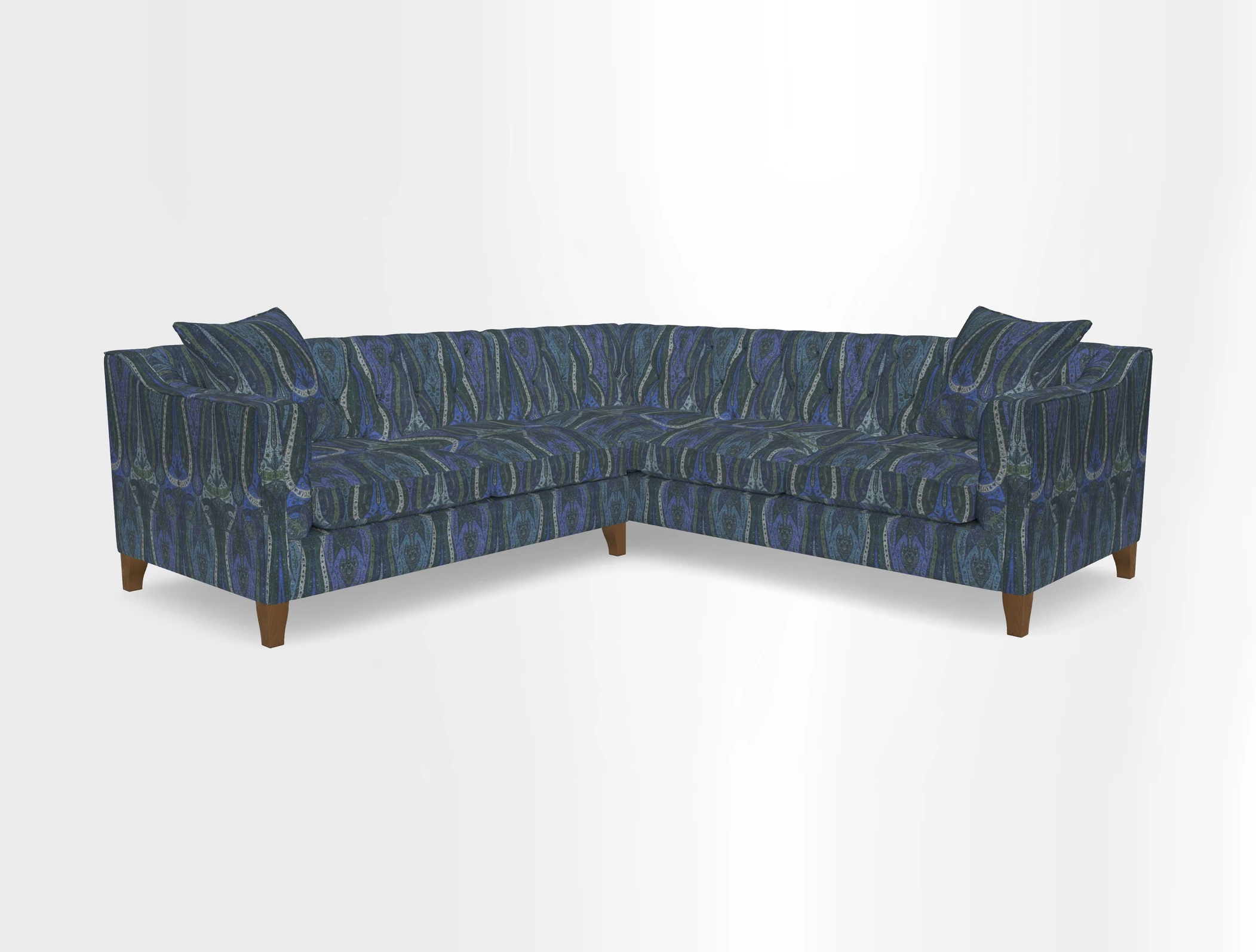 Haresfield Dipped Arm Corner Group LHF & RHF in Two Tone Plain Biscuit