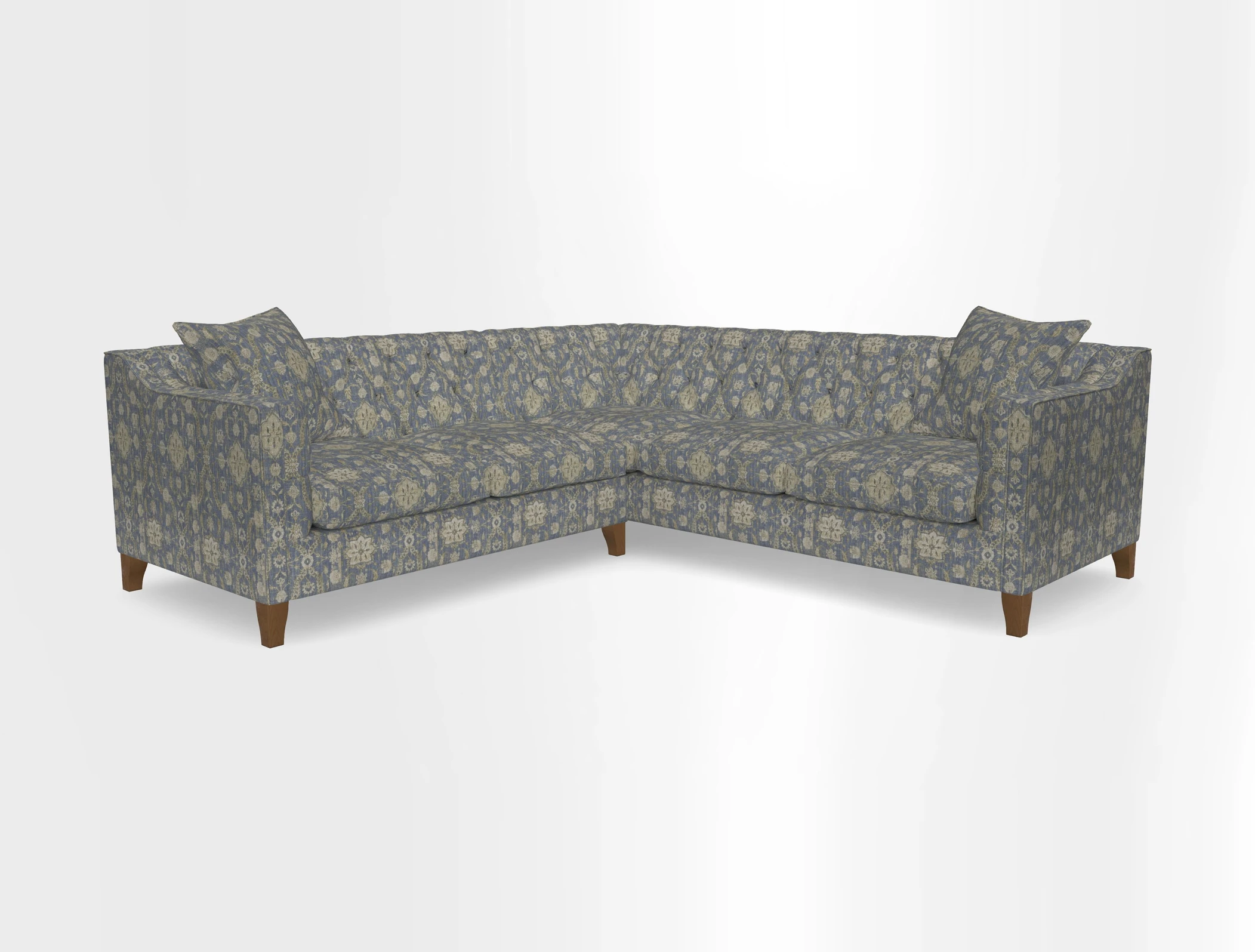 Haresfield Dipped Arm Corner Group LHF & RHF in Two Tone Plain Biscuit
