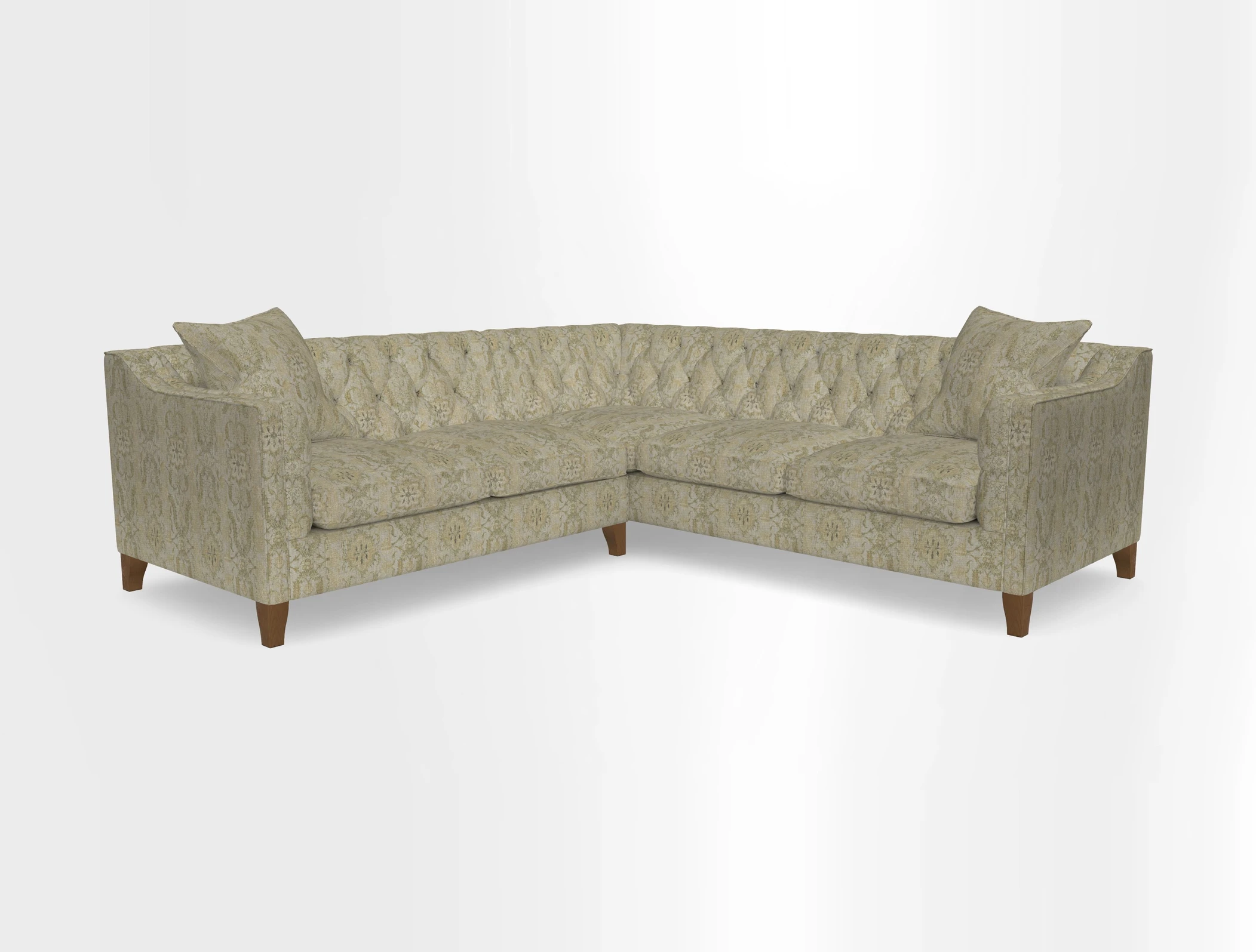 Haresfield Dipped Arm Corner Group LHF & RHF in Two Tone Plain Biscuit