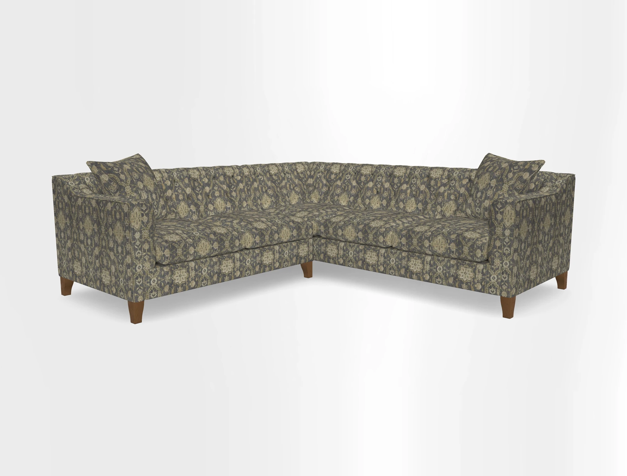 Haresfield Dipped Arm Corner Group LHF & RHF in Two Tone Plain Biscuit