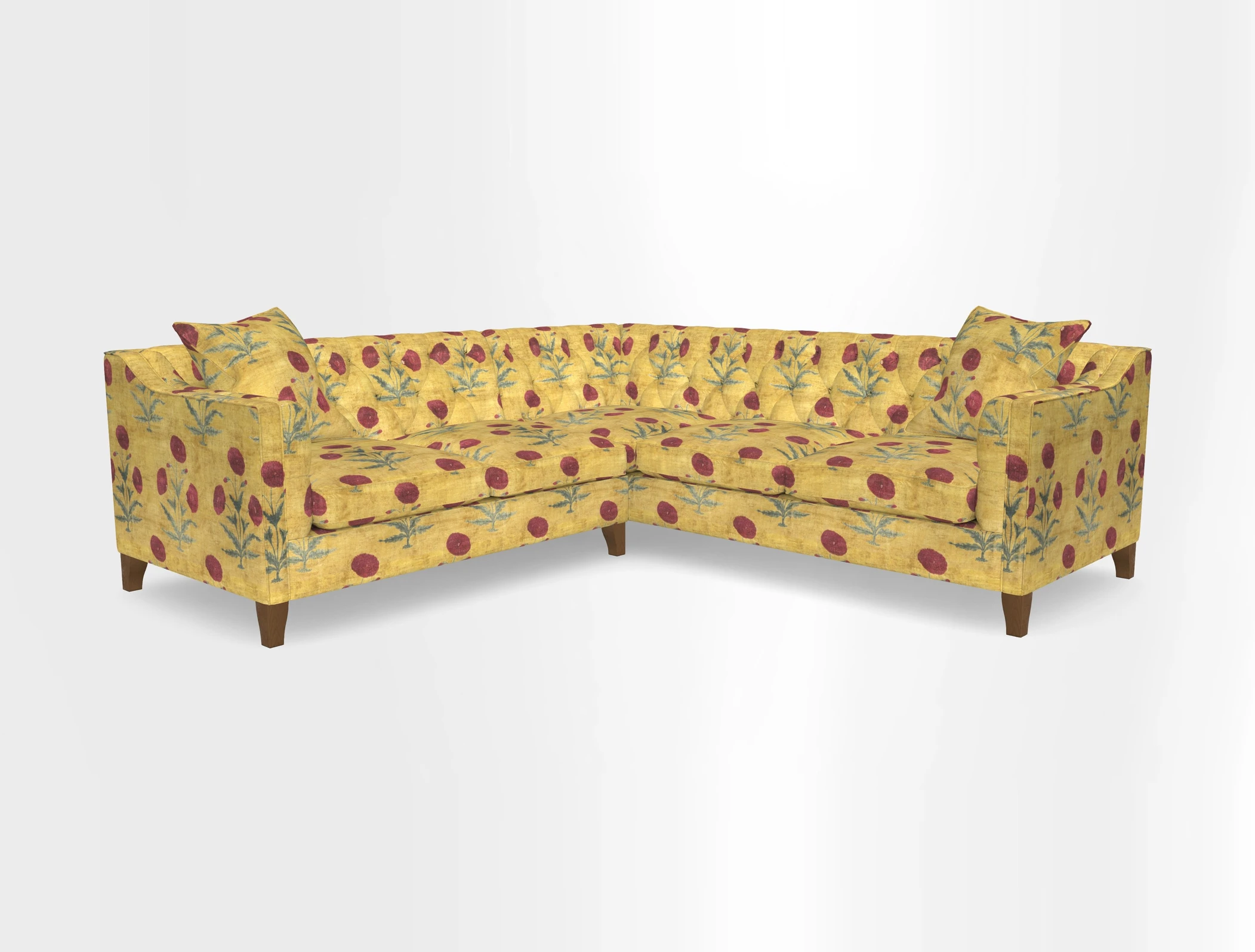 Haresfield Dipped Arm Corner Group LHF & RHF in Two Tone Plain Biscuit