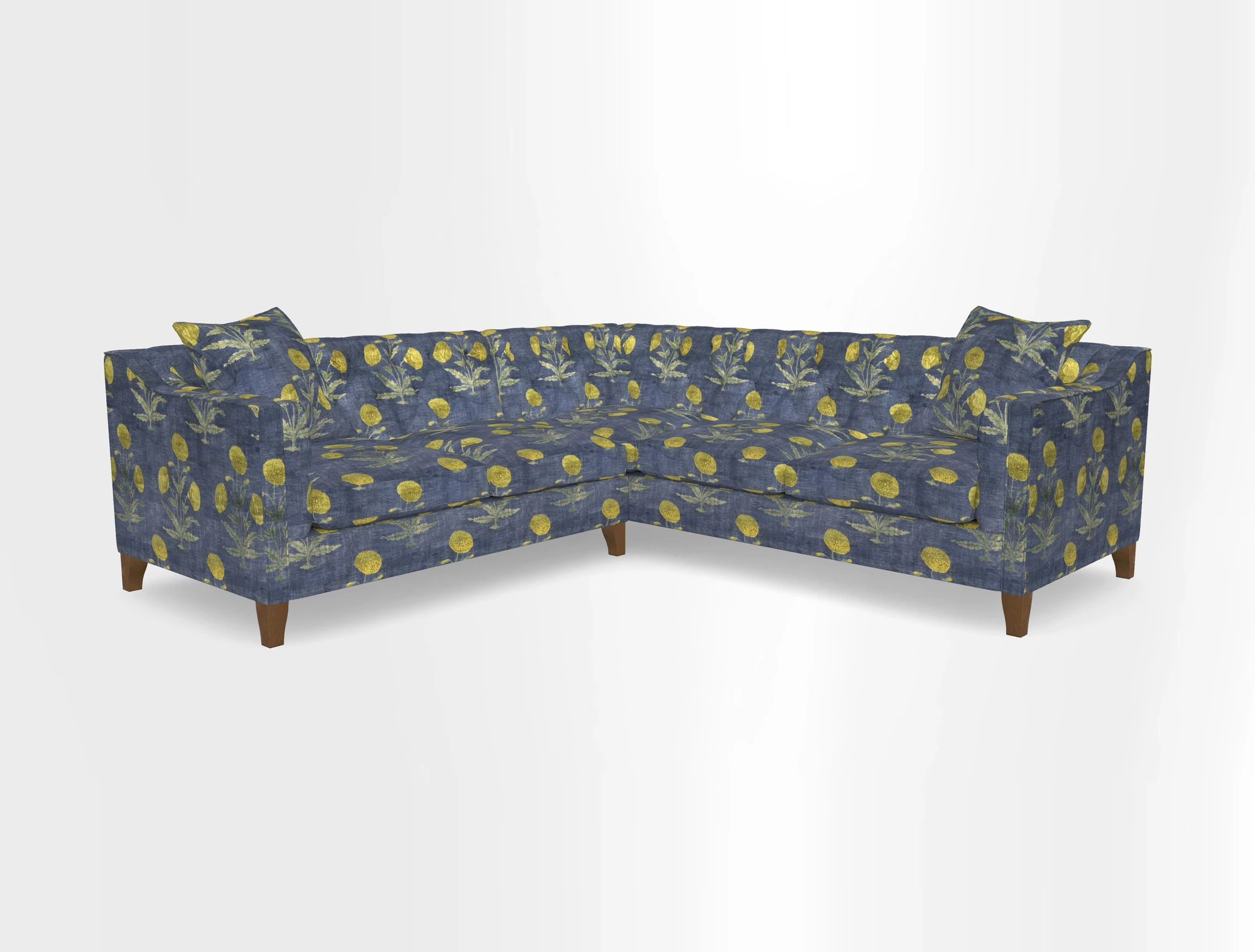 Haresfield Dipped Arm Corner Group LHF & RHF in Two Tone Plain Biscuit