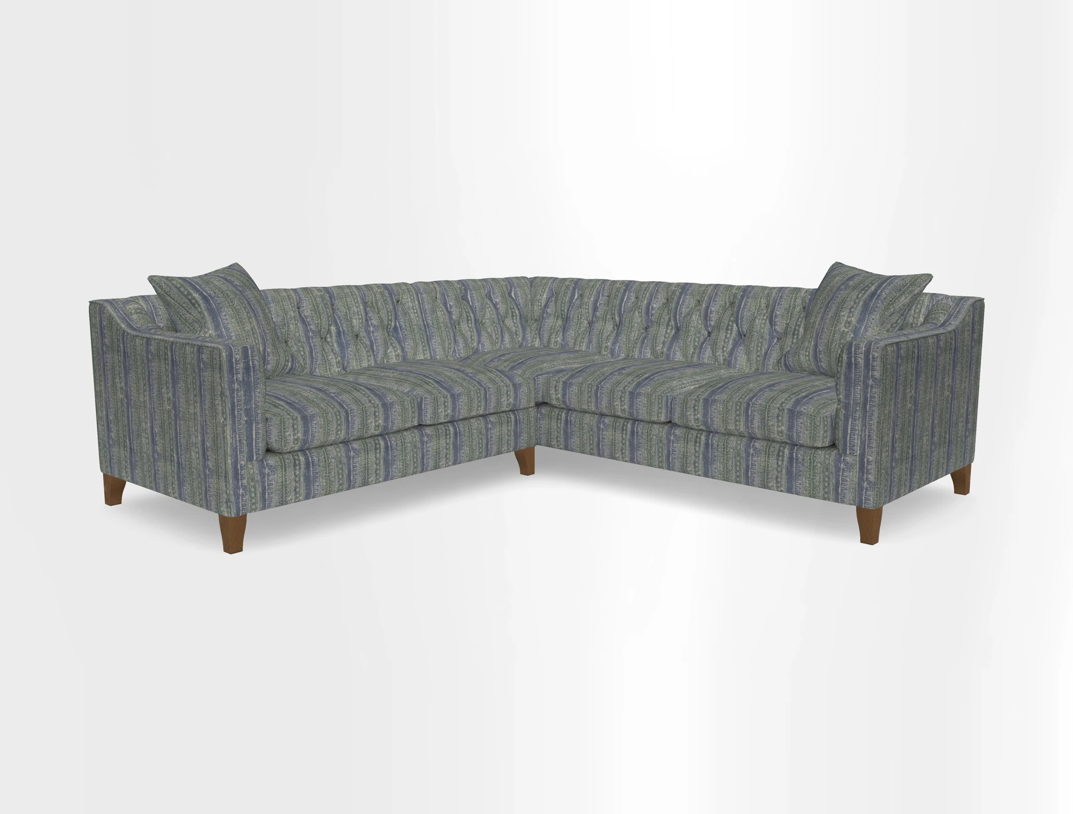 Haresfield Dipped Arm Corner Group LHF & RHF in Two Tone Plain Biscuit