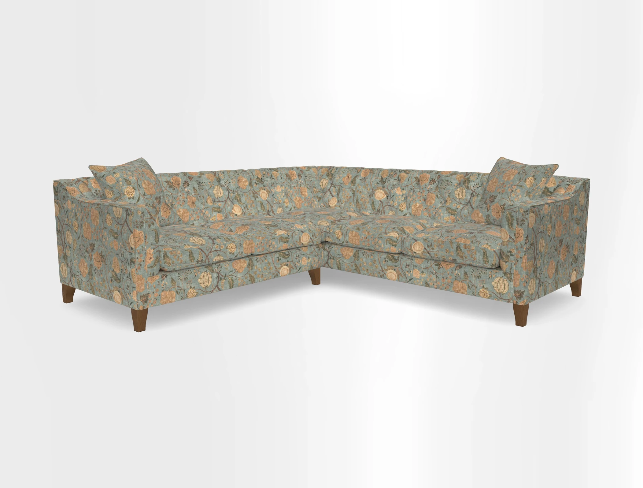 Haresfield Dipped Arm Corner Group LHF & RHF in Two Tone Plain Biscuit