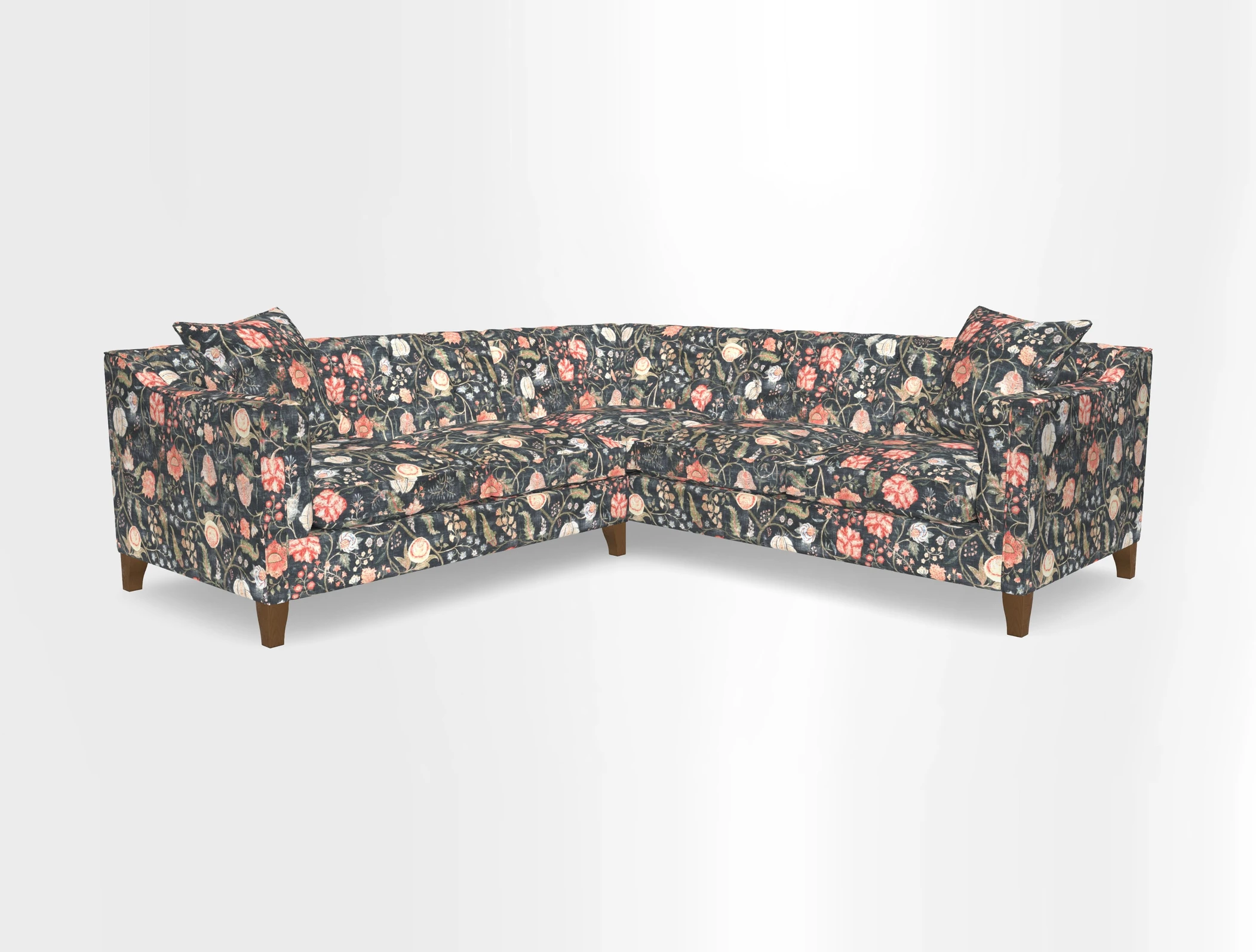 Haresfield Dipped Arm Corner Group LHF & RHF in Two Tone Plain Biscuit