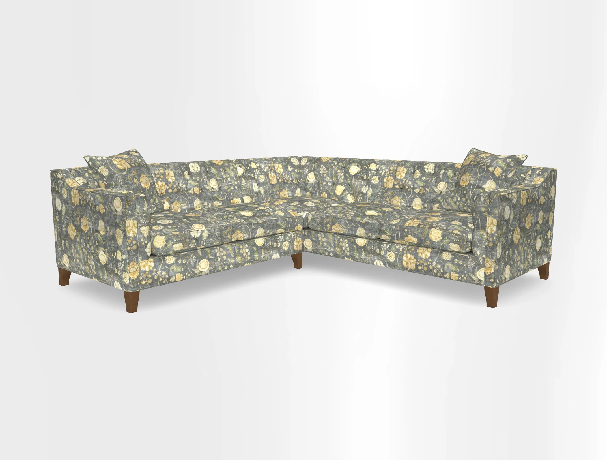 Haresfield Dipped Arm Corner Group LHF & RHF in Two Tone Plain Biscuit