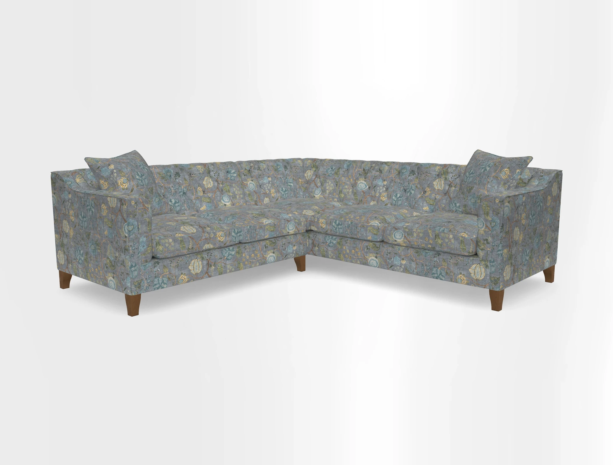 Haresfield Dipped Arm Corner Group LHF & RHF in Two Tone Plain Biscuit