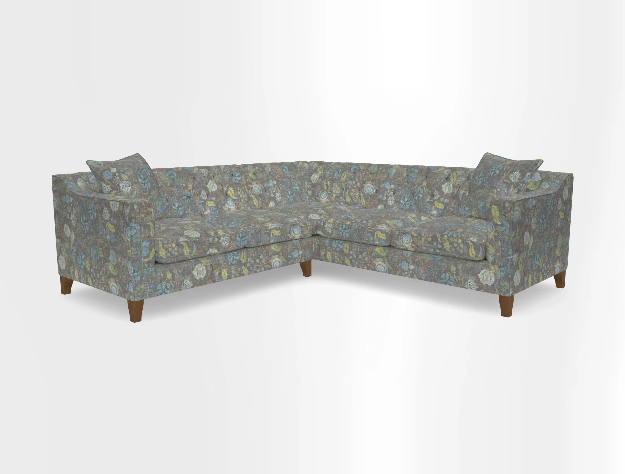 Haresfield Dipped Arm Corner Group LHF & RHF in Two Tone Plain Biscuit
