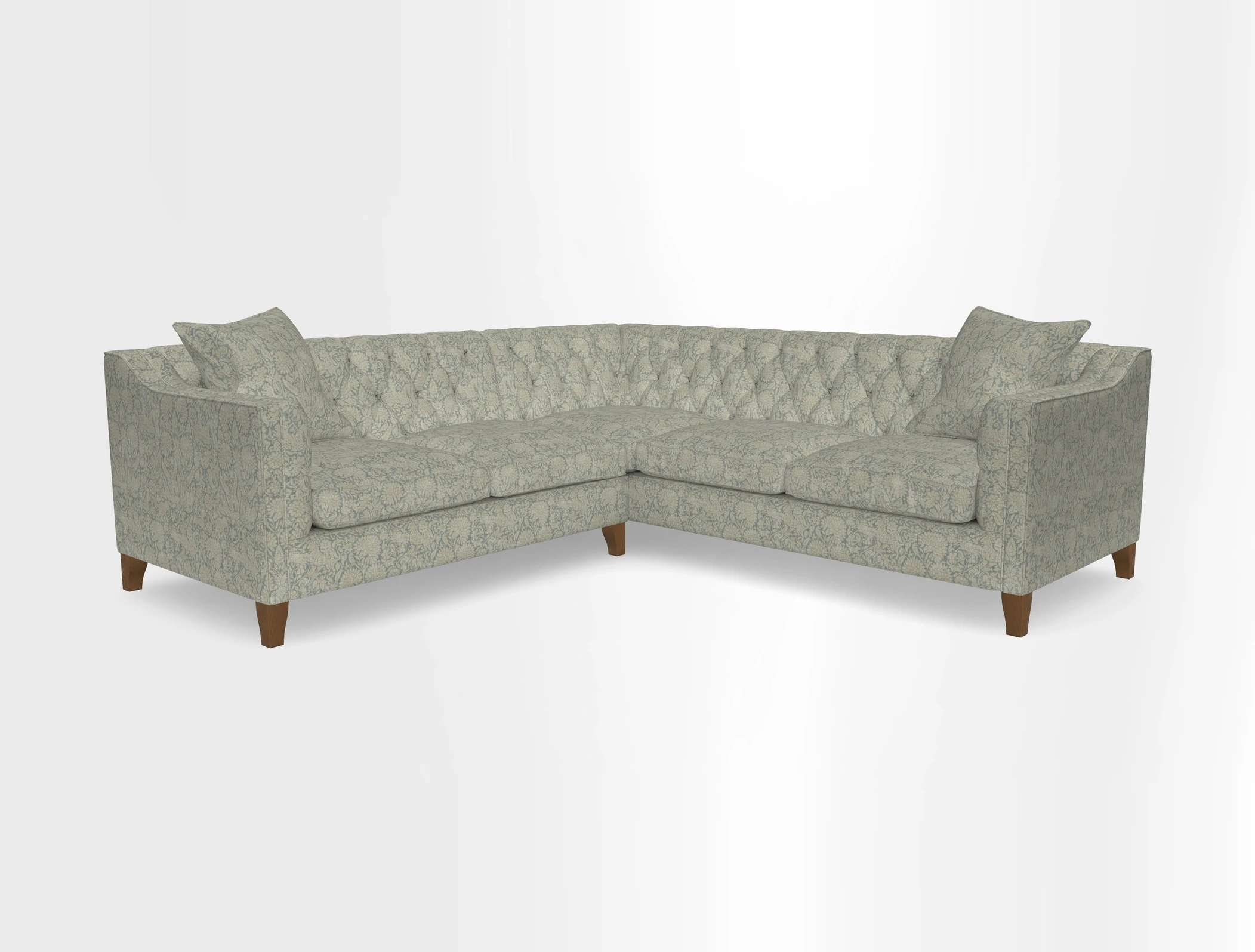 Haresfield Dipped Arm Corner Group LHF & RHF in Two Tone Plain Biscuit