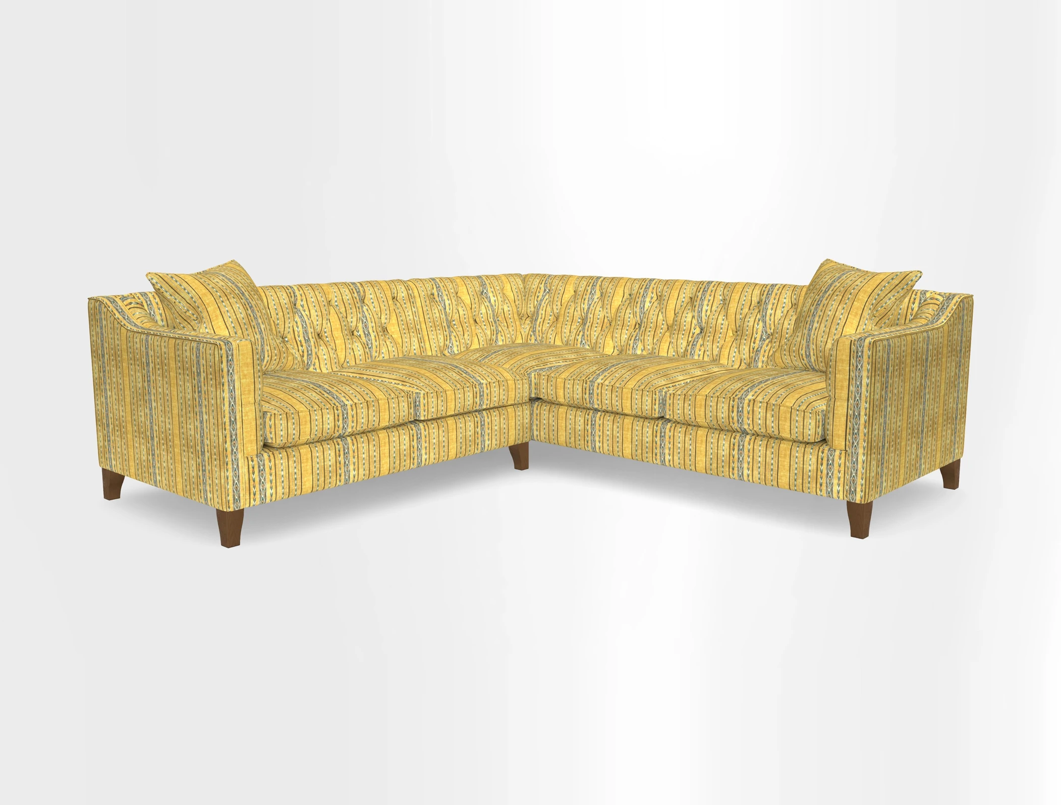 Haresfield Dipped Arm Corner Group LHF & RHF in Two Tone Plain Biscuit