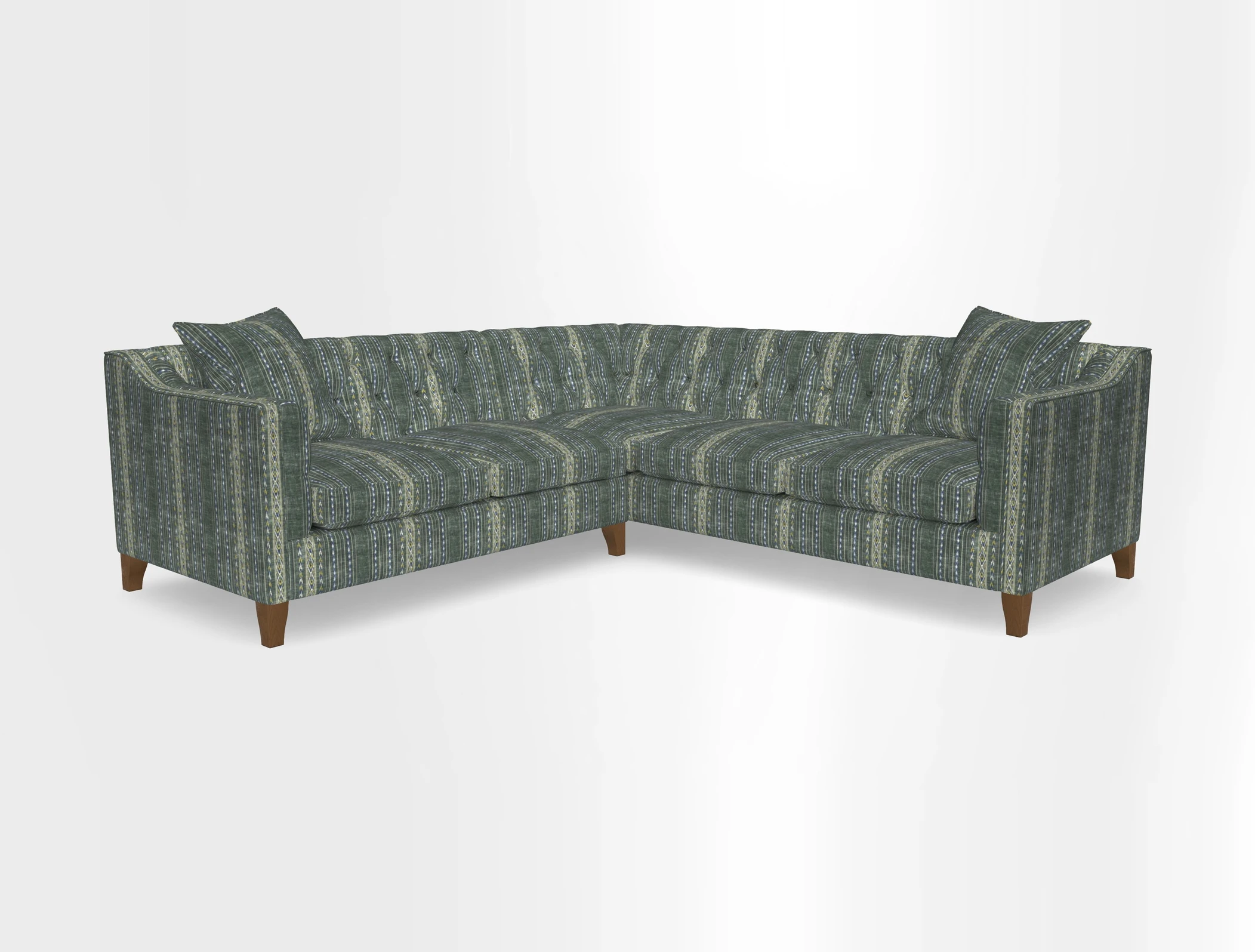 Haresfield Dipped Arm Corner Group LHF & RHF in Two Tone Plain Biscuit