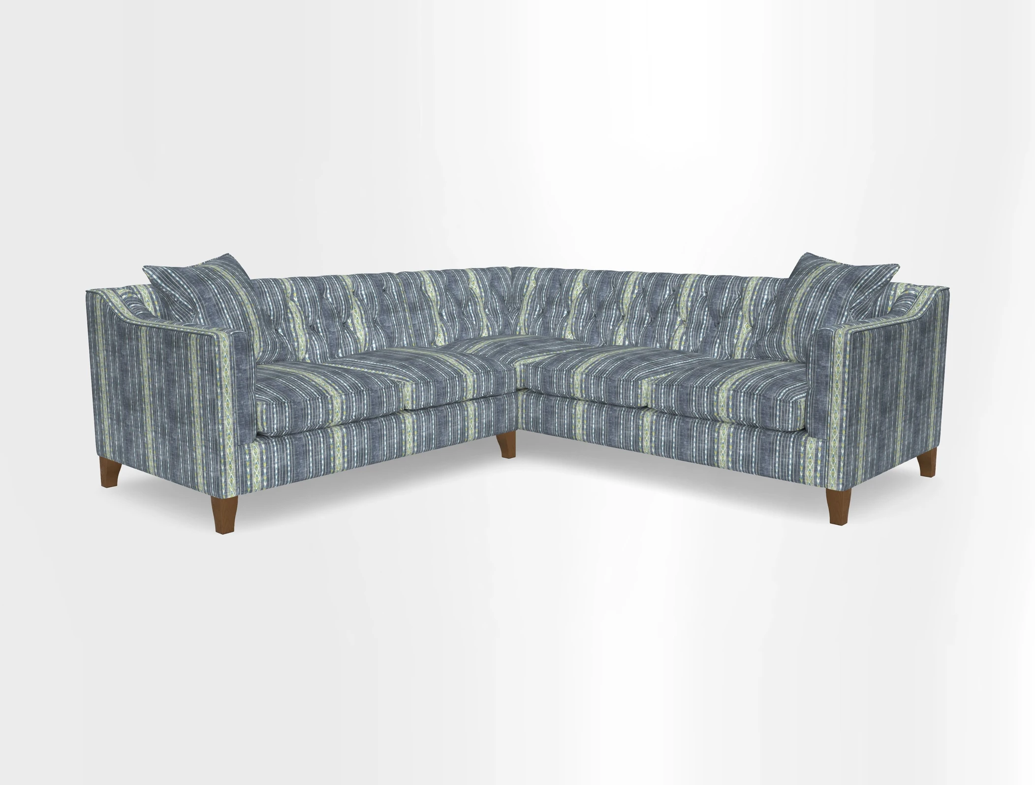 Haresfield Dipped Arm Corner Group LHF & RHF in Two Tone Plain Biscuit