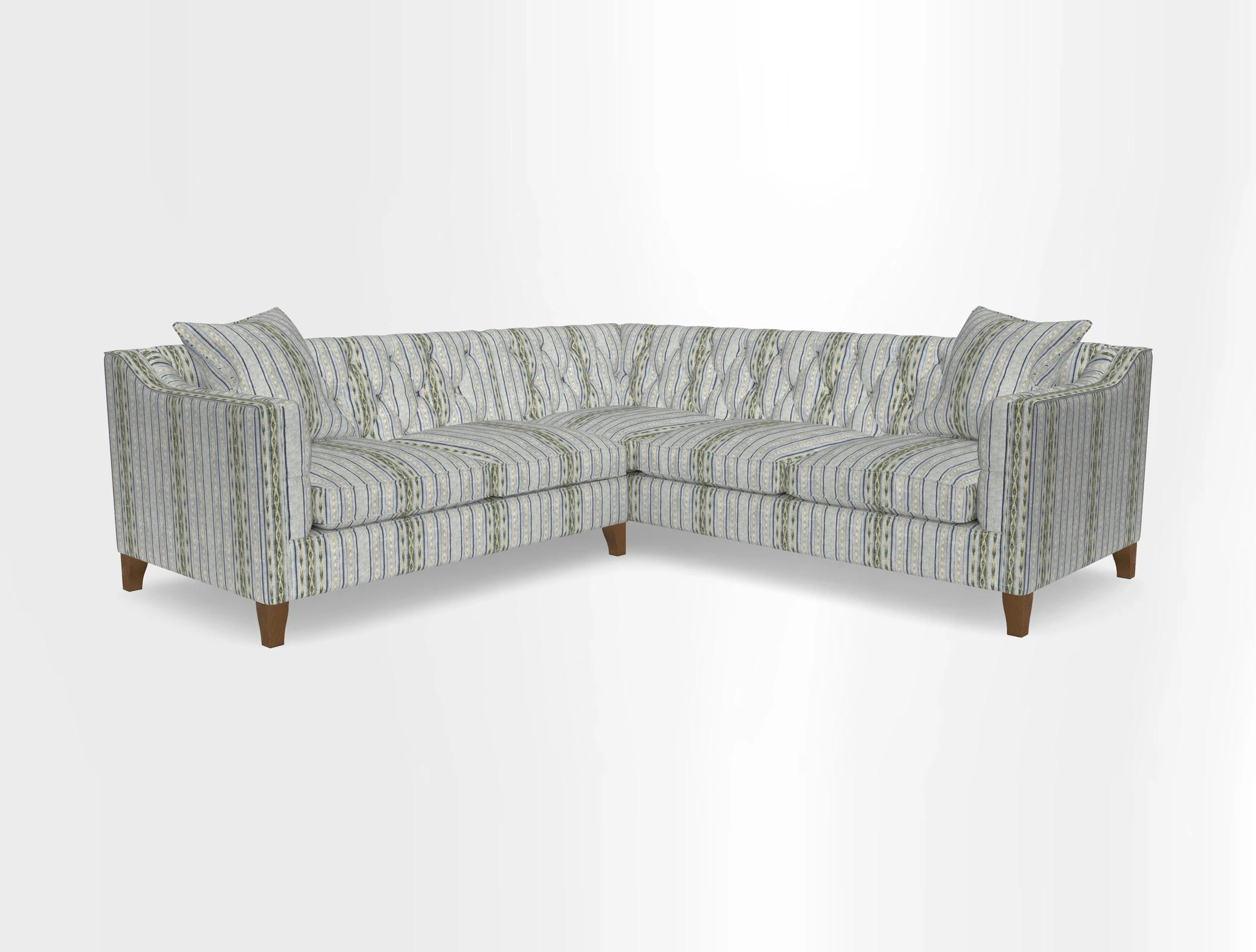 Haresfield Dipped Arm Corner Group LHF & RHF in Two Tone Plain Biscuit
