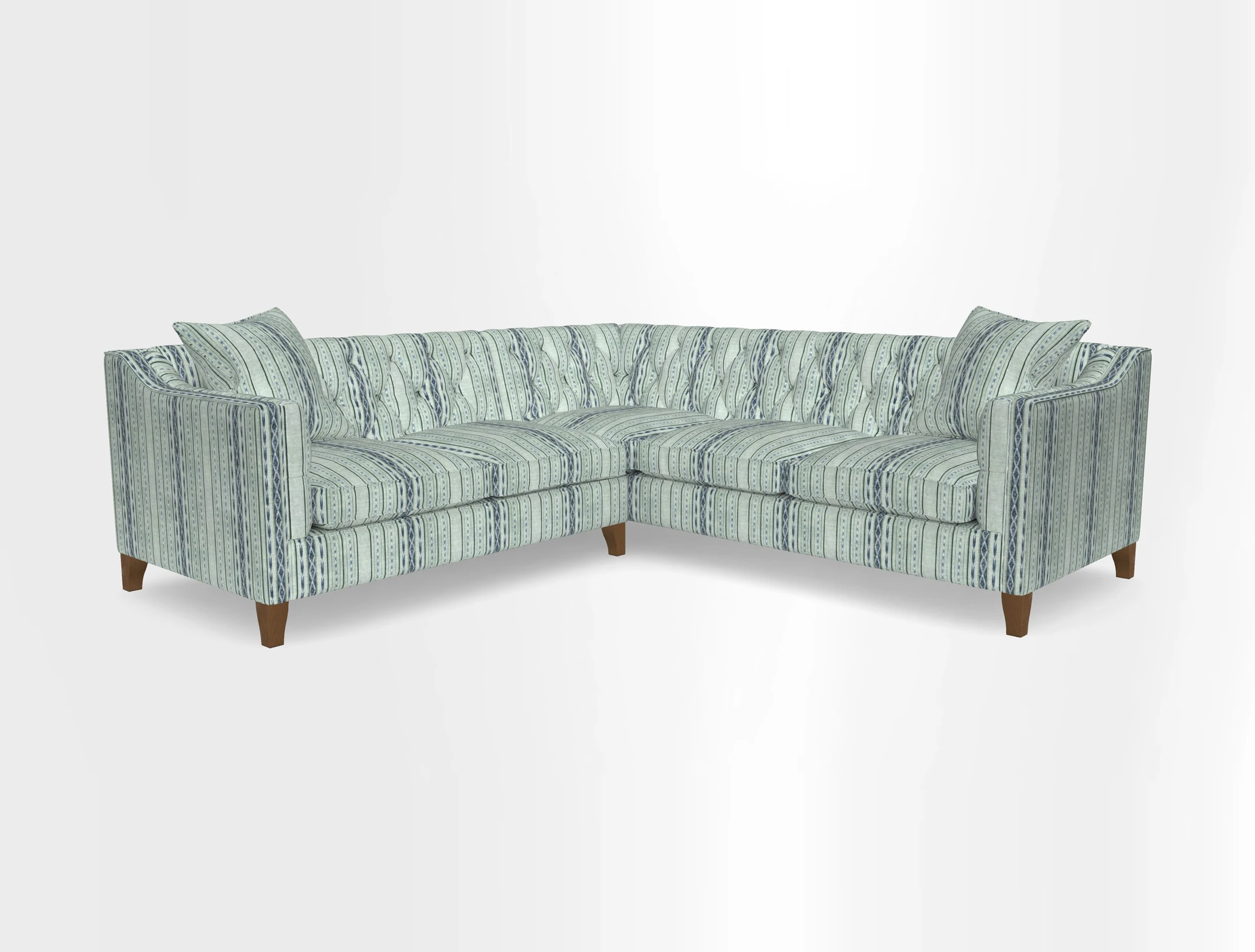 Haresfield Dipped Arm Corner Group LHF & RHF in Two Tone Plain Biscuit