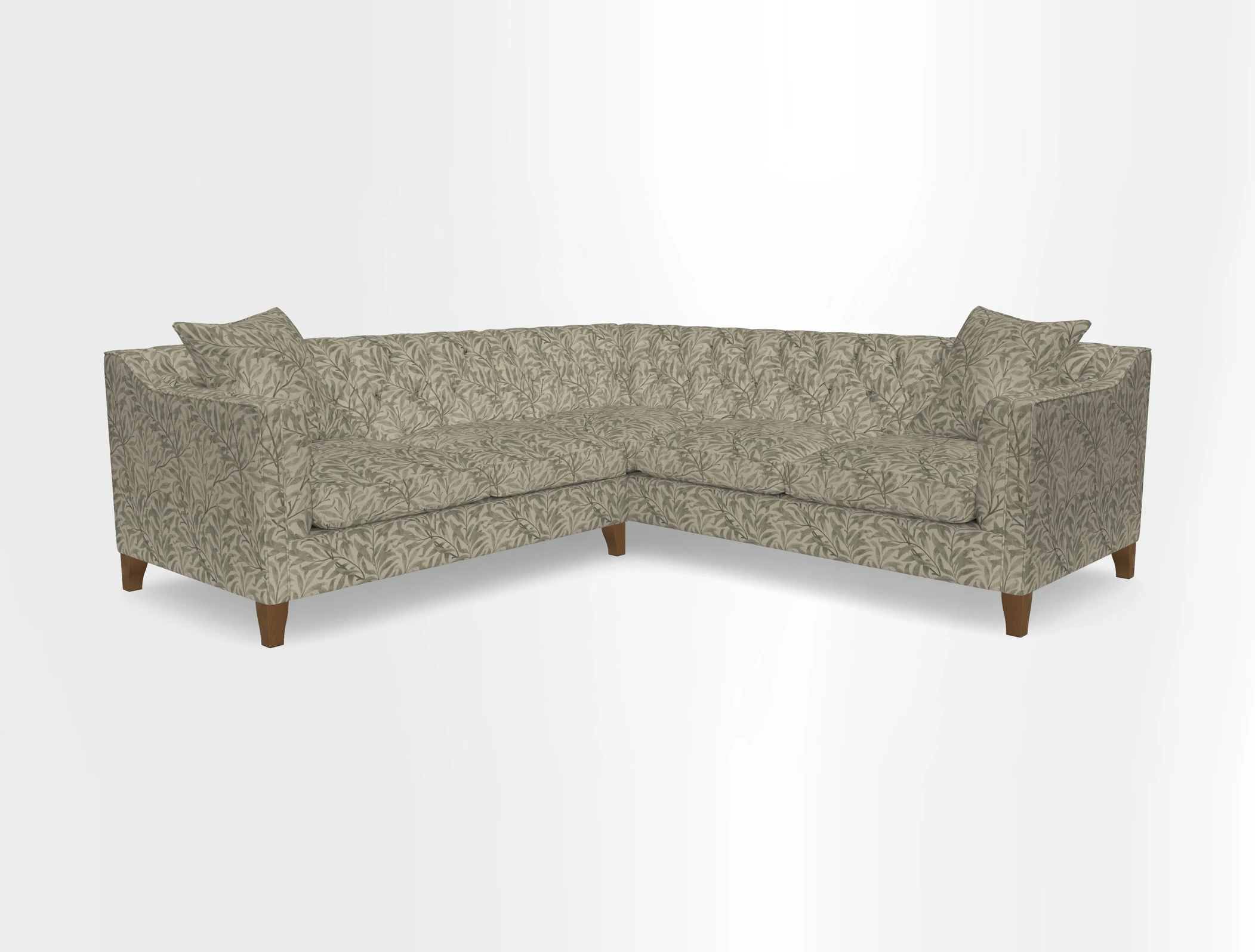 Haresfield Dipped Arm Corner Group LHF & RHF in Two Tone Plain Biscuit