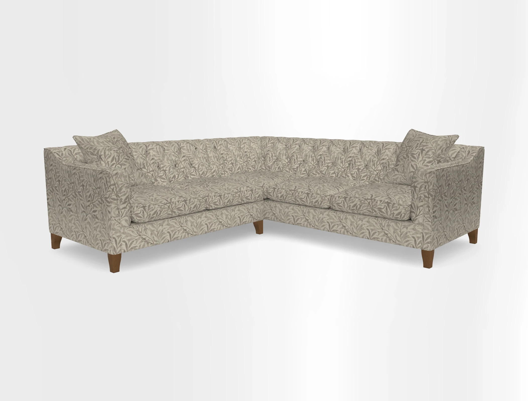 Haresfield Dipped Arm Corner Group LHF & RHF in Two Tone Plain Biscuit
