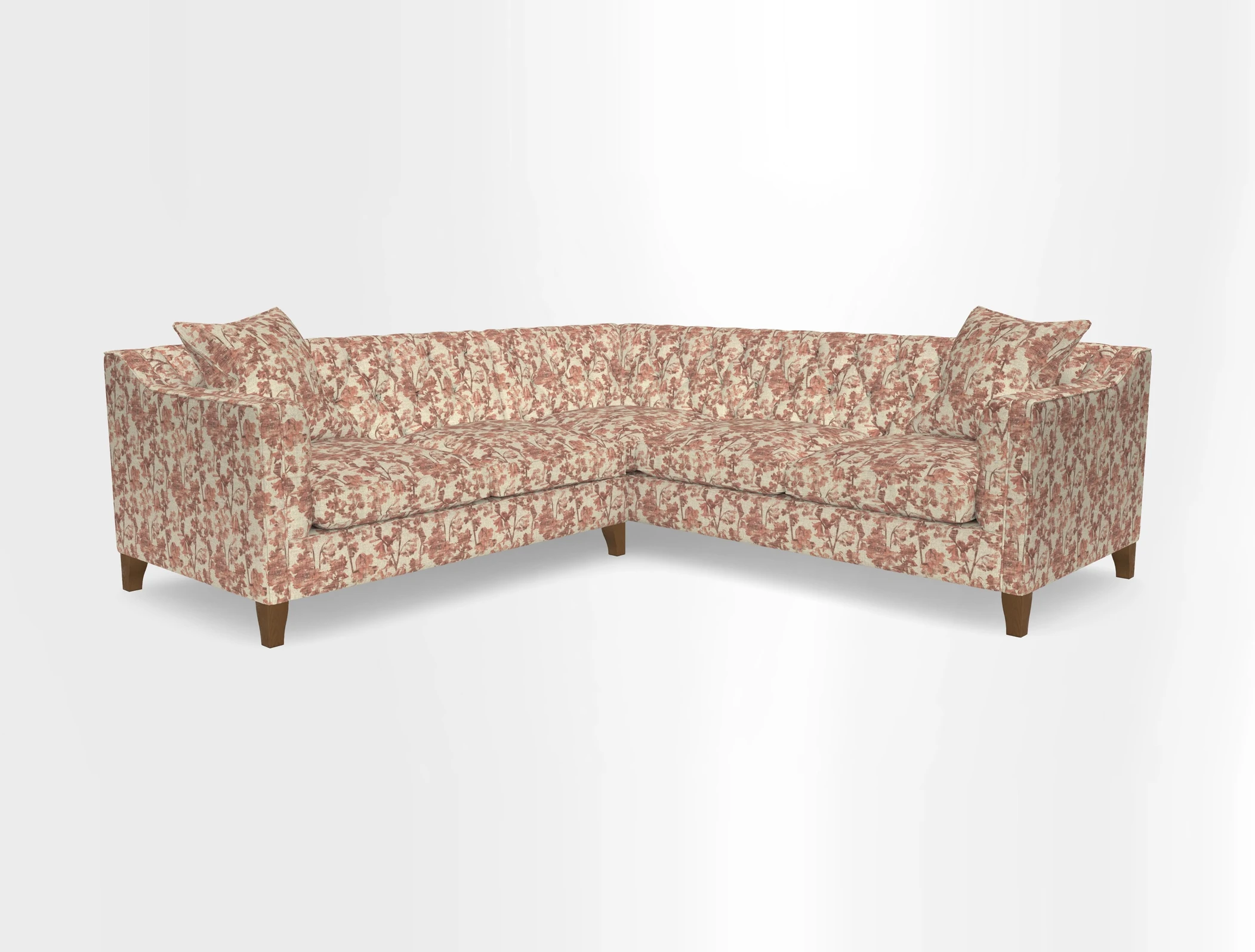 Haresfield Dipped Arm Corner Group LHF & RHF in Two Tone Plain Biscuit