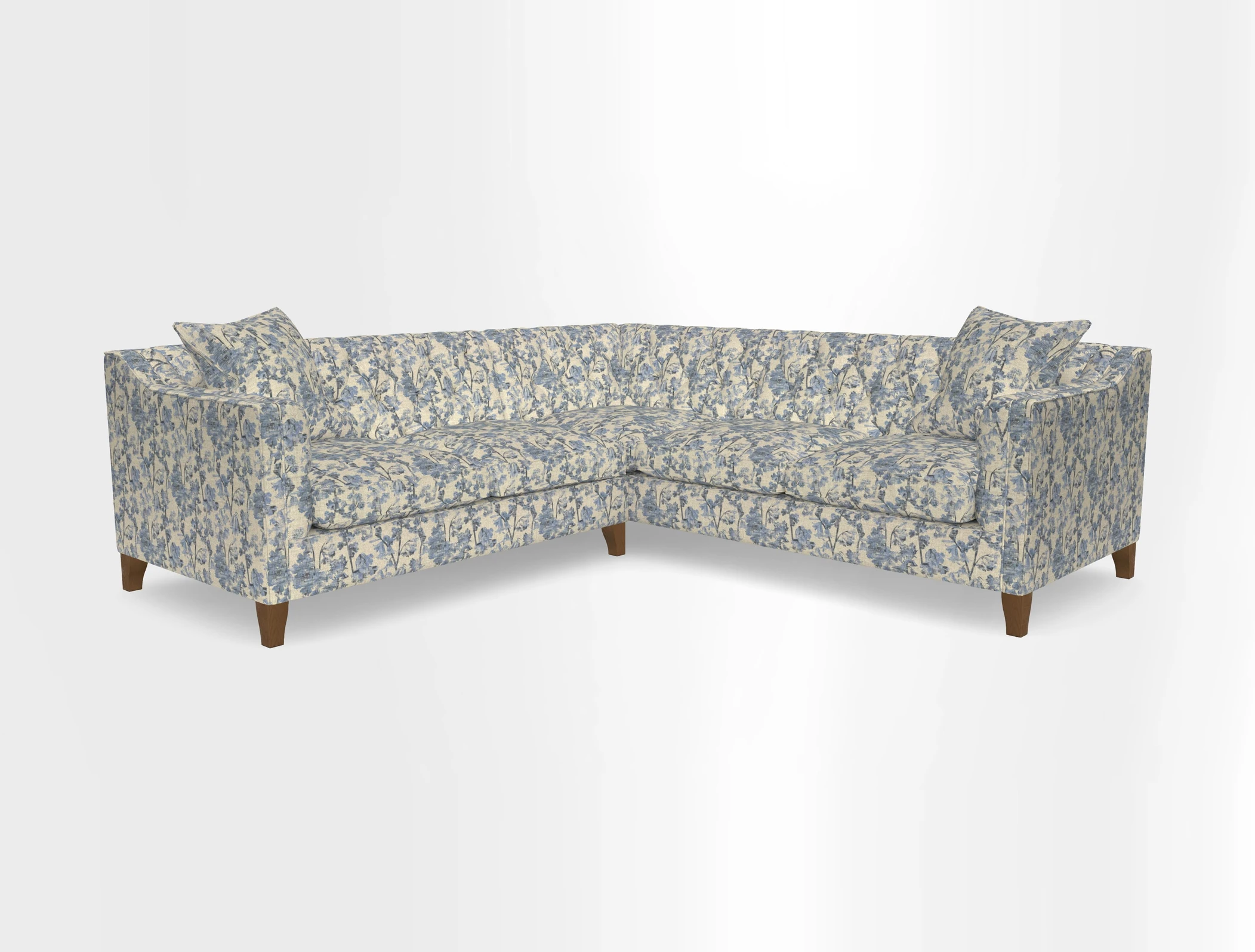Haresfield Dipped Arm Corner Group LHF & RHF in Two Tone Plain Biscuit