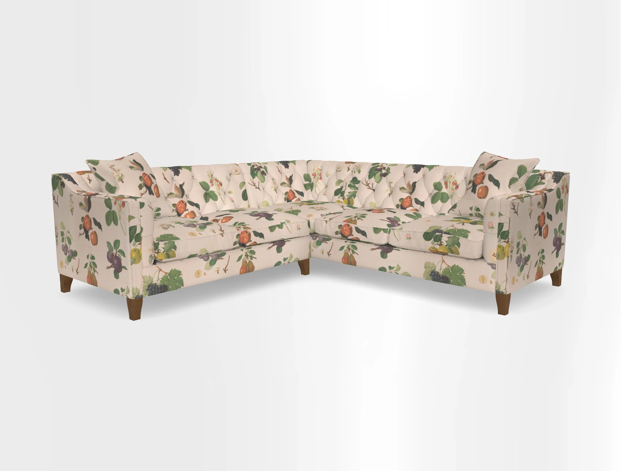 Haresfield Dipped Arm Corner Group LHF & RHF in Two Tone Plain Biscuit