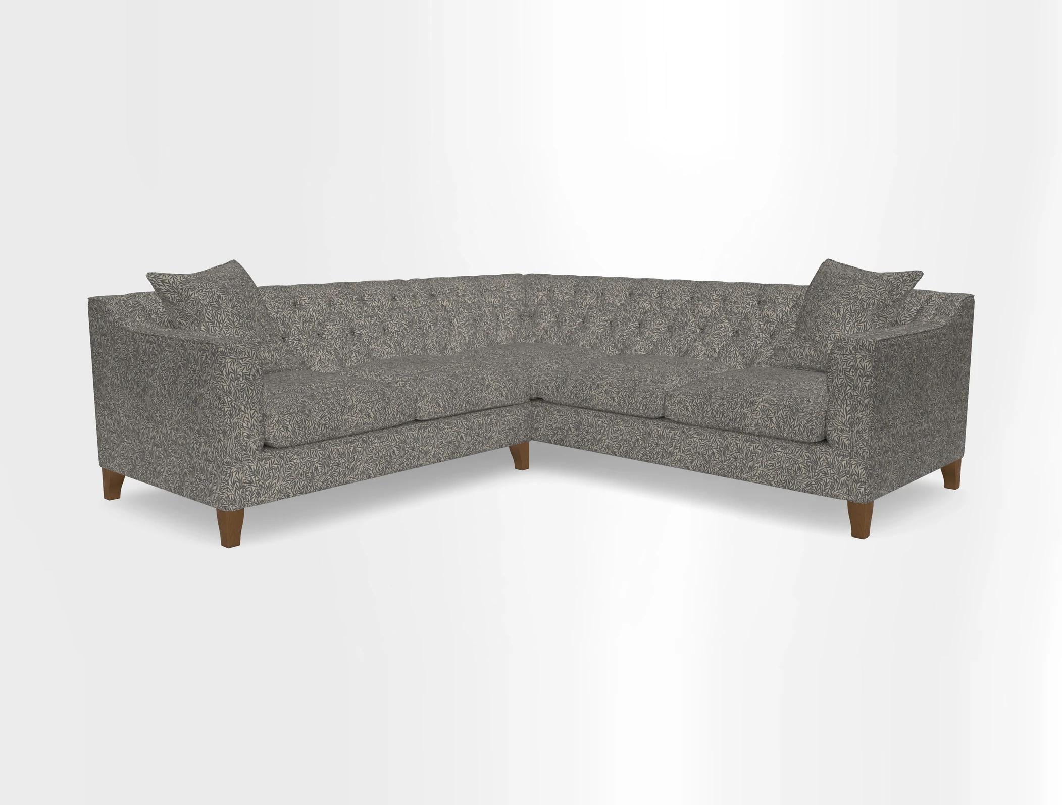Haresfield Dipped Arm Corner Group LHF & RHF in Two Tone Plain Biscuit