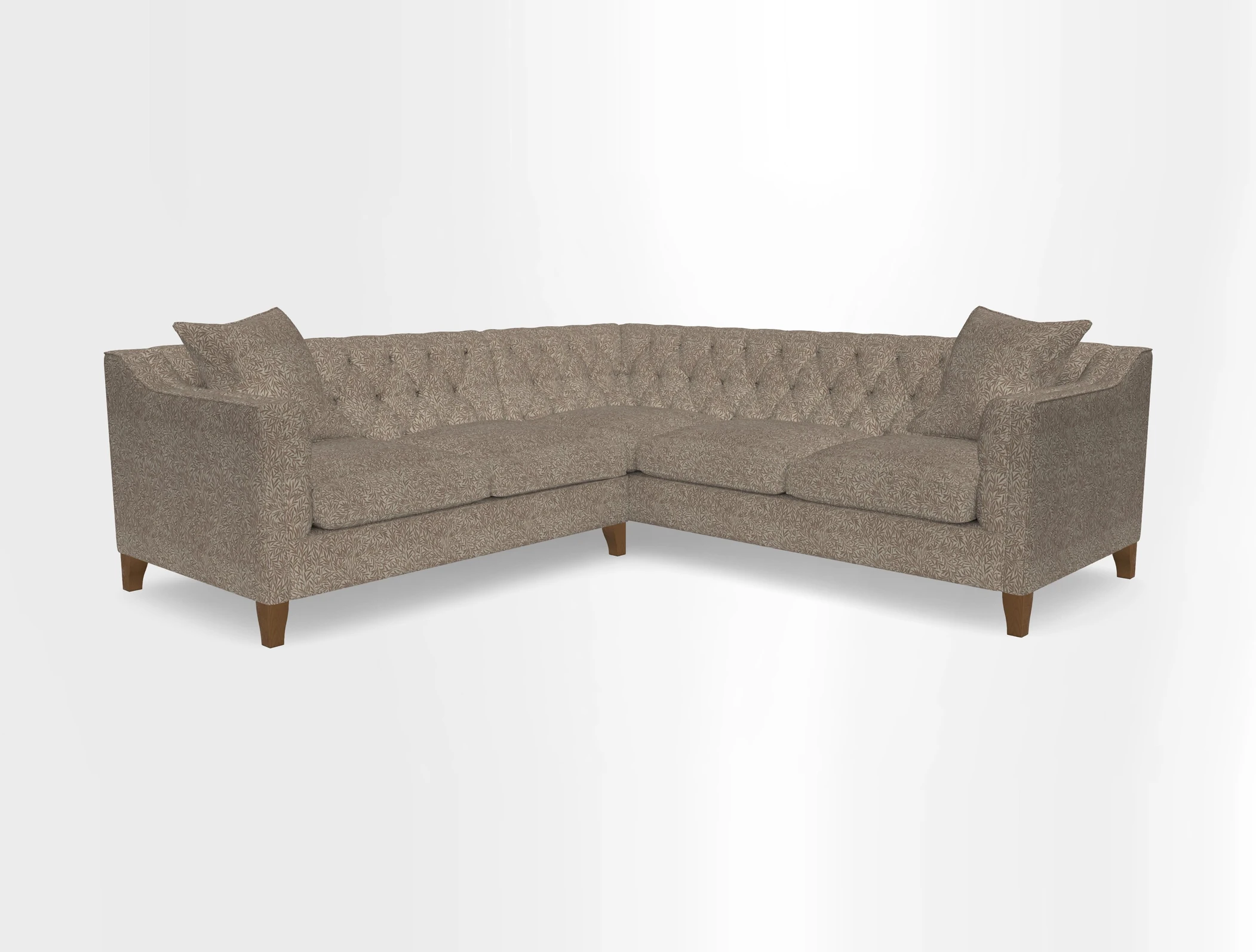 Haresfield Dipped Arm Corner Group LHF & RHF in Two Tone Plain Biscuit