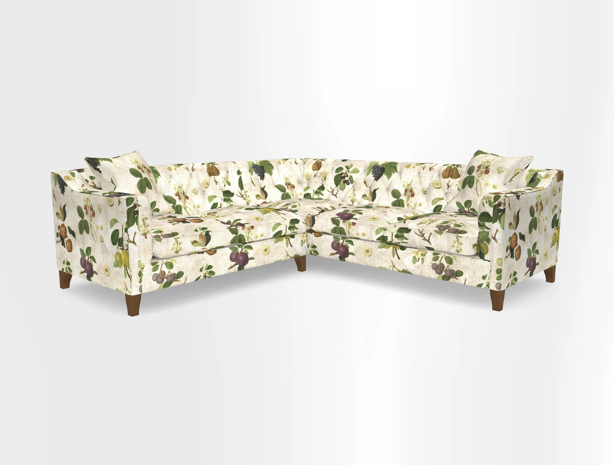 Haresfield Dipped Arm Corner Group LHF & RHF in Two Tone Plain Biscuit