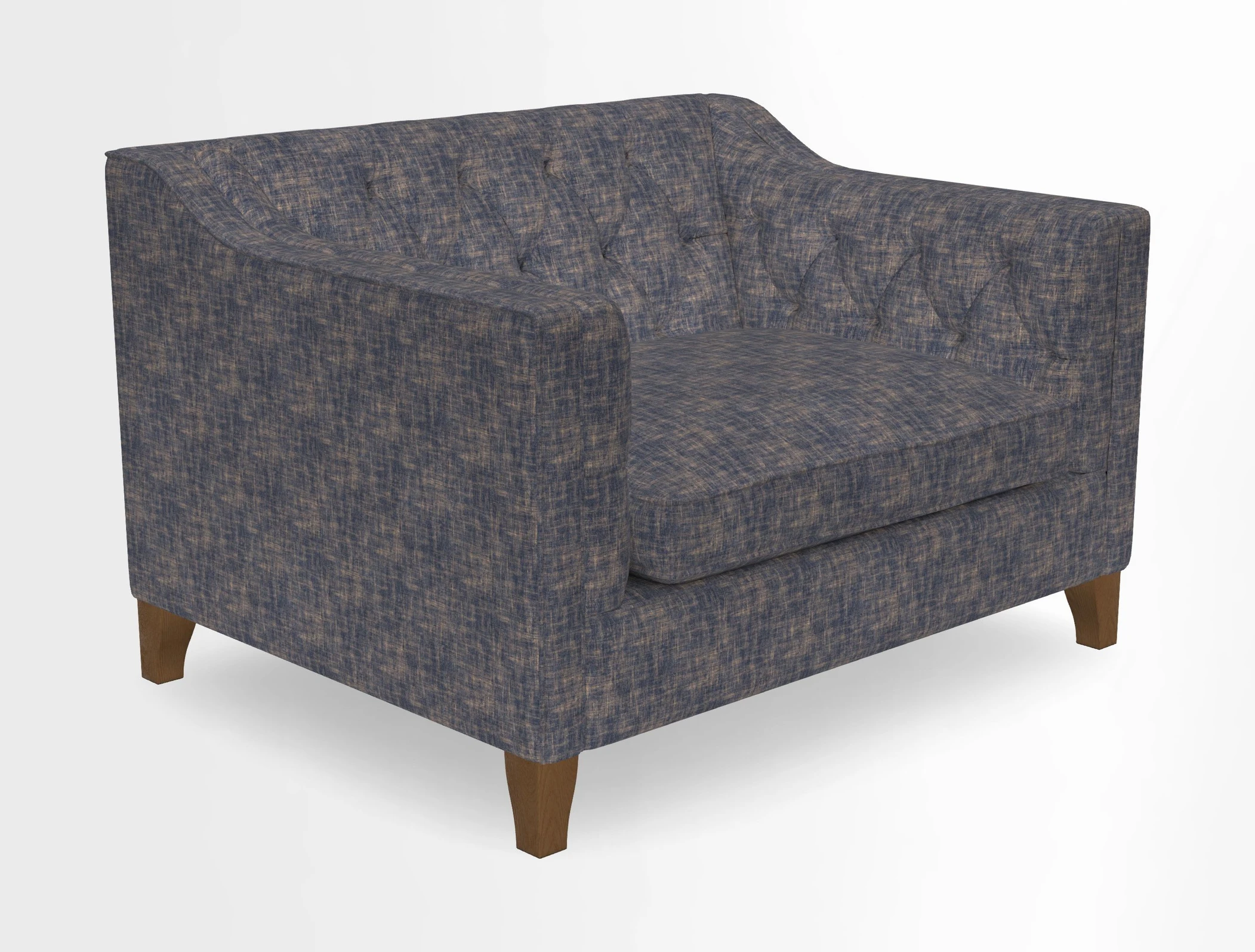 Haresfield Snuggler Dipped Arms in Mohair Lichen Seat Cushion in RHS Gertrude Jekyll Meadow Flower Olive and Scatters in RHS Gertrude Jekyll Folklore Olive