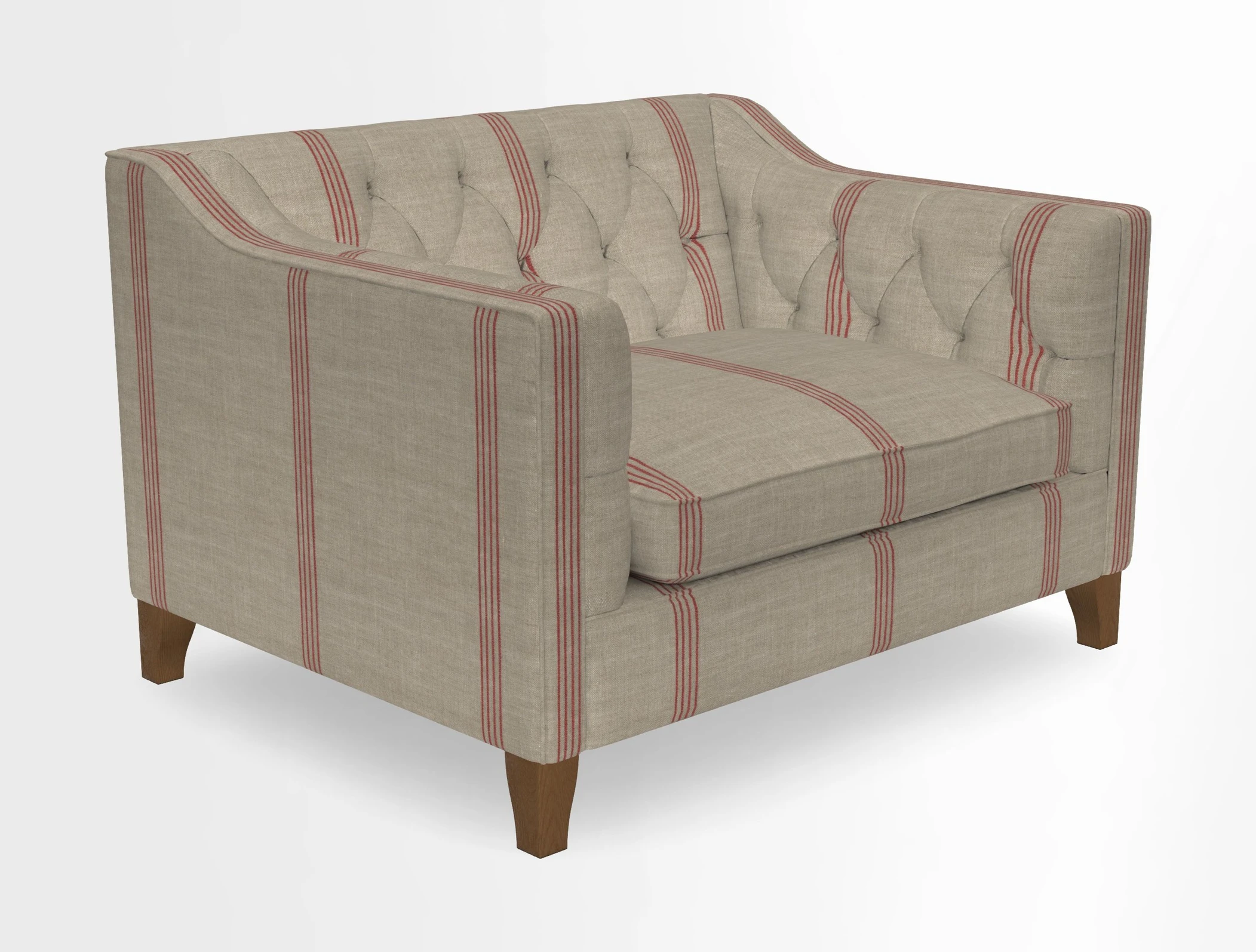 Haresfield Snuggler Dipped Arms in Mohair Lichen Seat Cushion in RHS Gertrude Jekyll Meadow Flower Olive and Scatters in RHS Gertrude Jekyll Folklore Olive