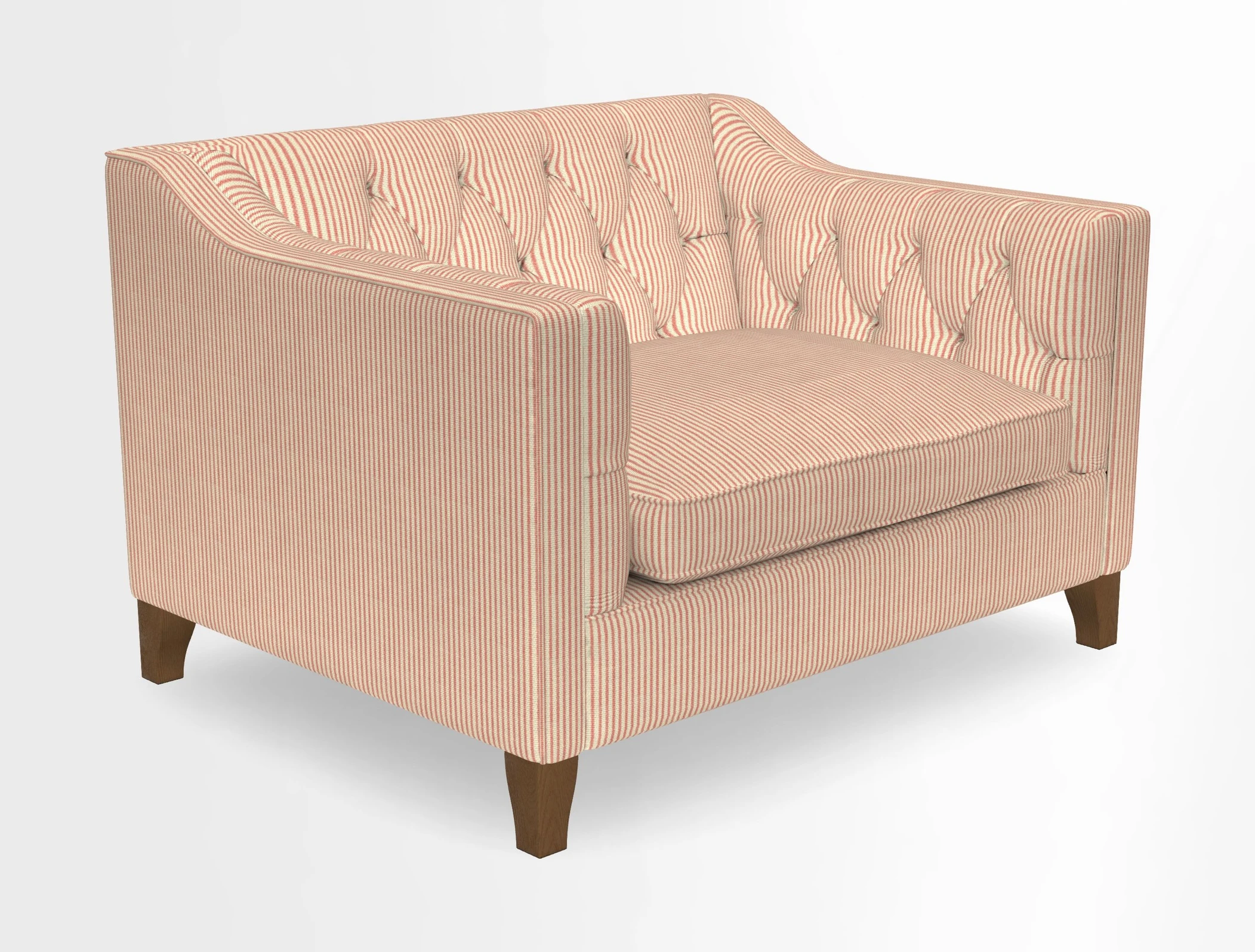Haresfield Snuggler Dipped Arms in Mohair Lichen Seat Cushion in RHS Gertrude Jekyll Meadow Flower Olive and Scatters in RHS Gertrude Jekyll Folklore Olive