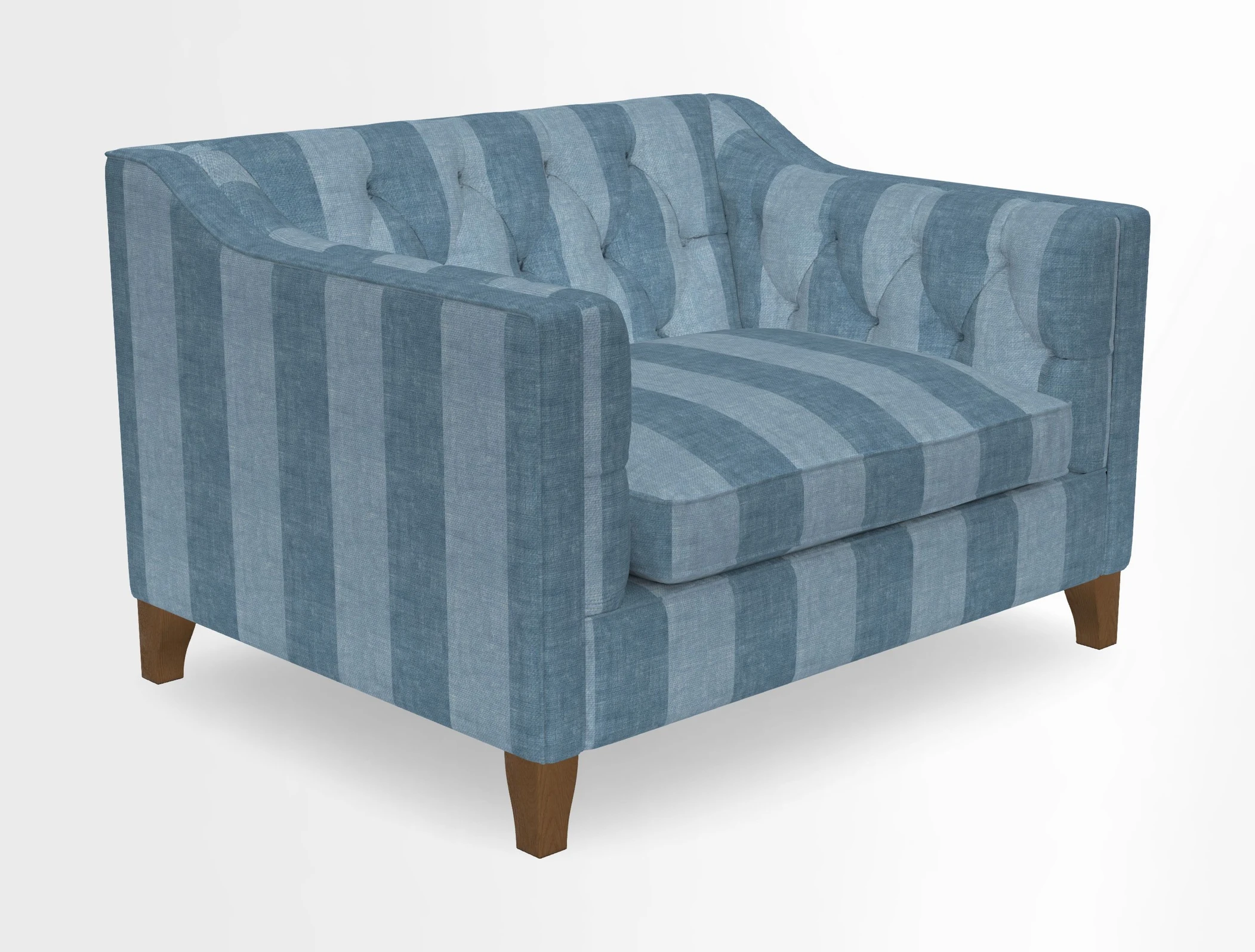 Haresfield Snuggler Dipped Arms in Mohair Lichen Seat Cushion in RHS Gertrude Jekyll Meadow Flower Olive and Scatters in RHS Gertrude Jekyll Folklore Olive