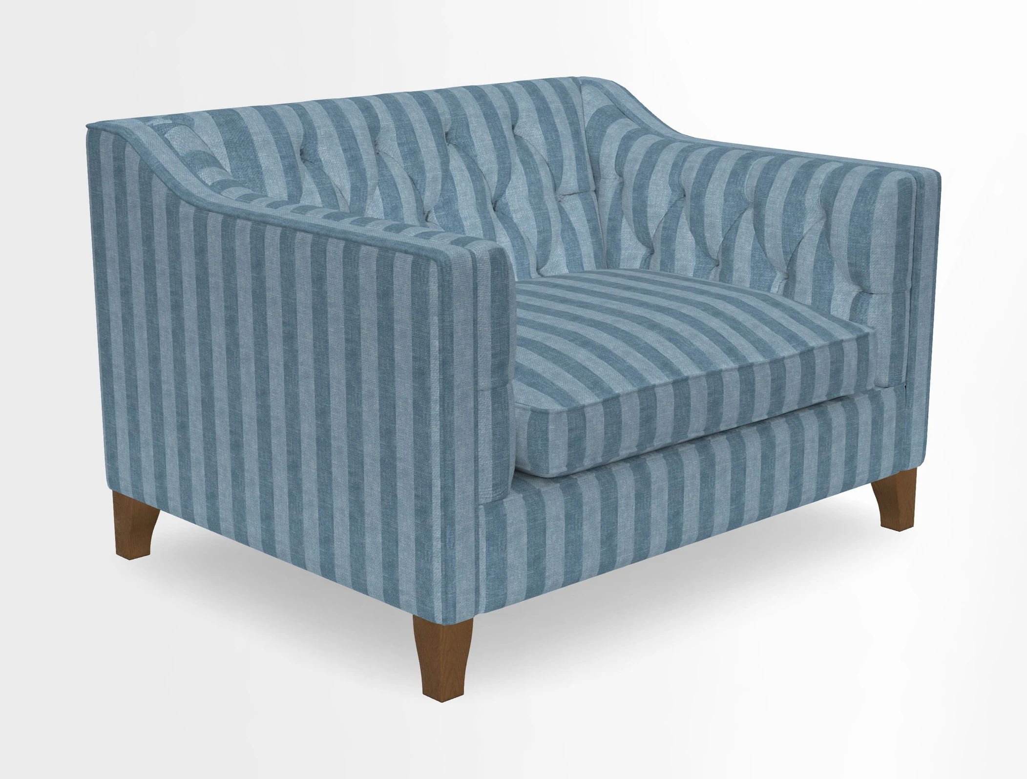 Haresfield Snuggler Dipped Arms in Mohair Lichen Seat Cushion in RHS Gertrude Jekyll Meadow Flower Olive and Scatters in RHS Gertrude Jekyll Folklore Olive