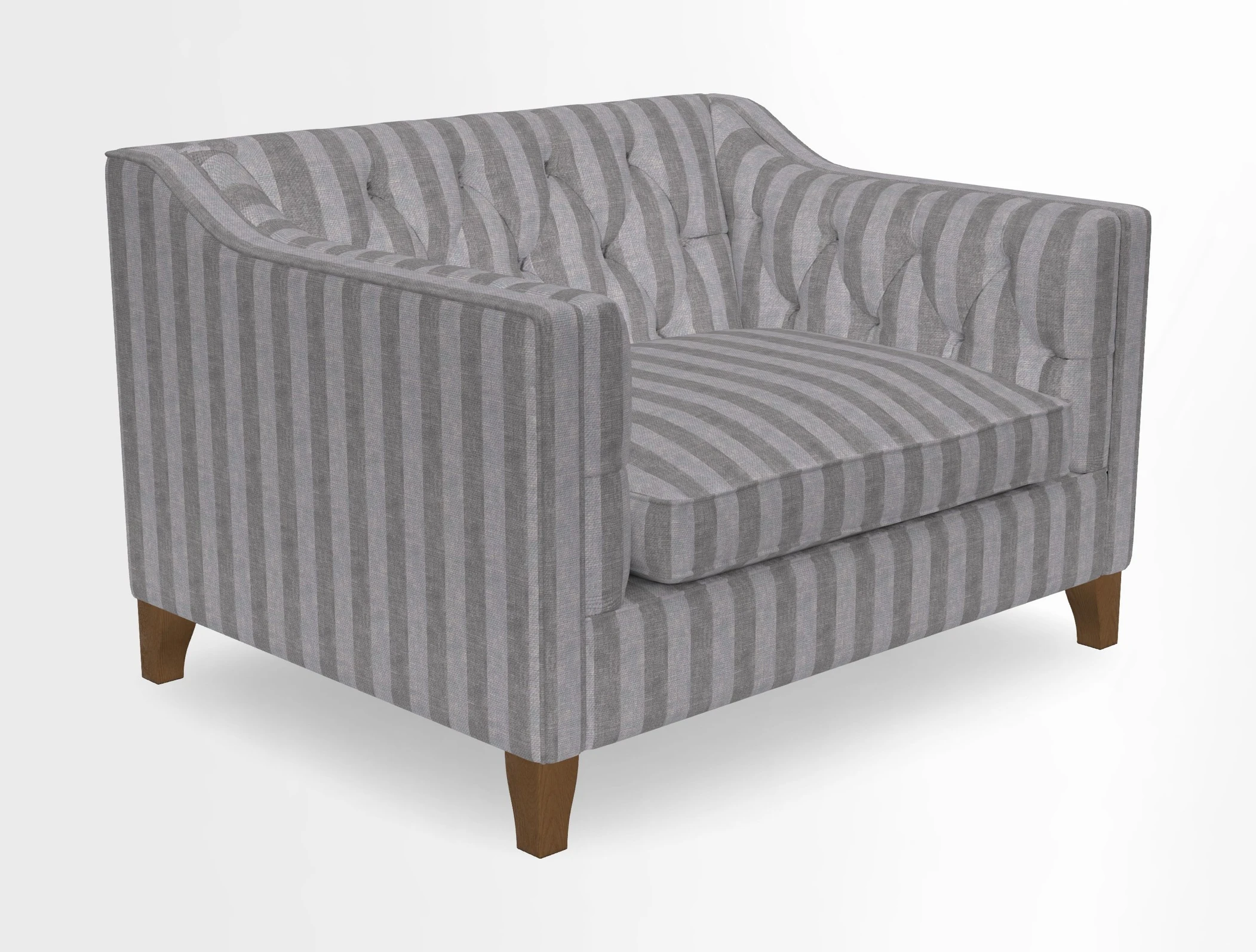 Haresfield Snuggler Dipped Arms in Mohair Lichen Seat Cushion in RHS Gertrude Jekyll Meadow Flower Olive and Scatters in RHS Gertrude Jekyll Folklore Olive