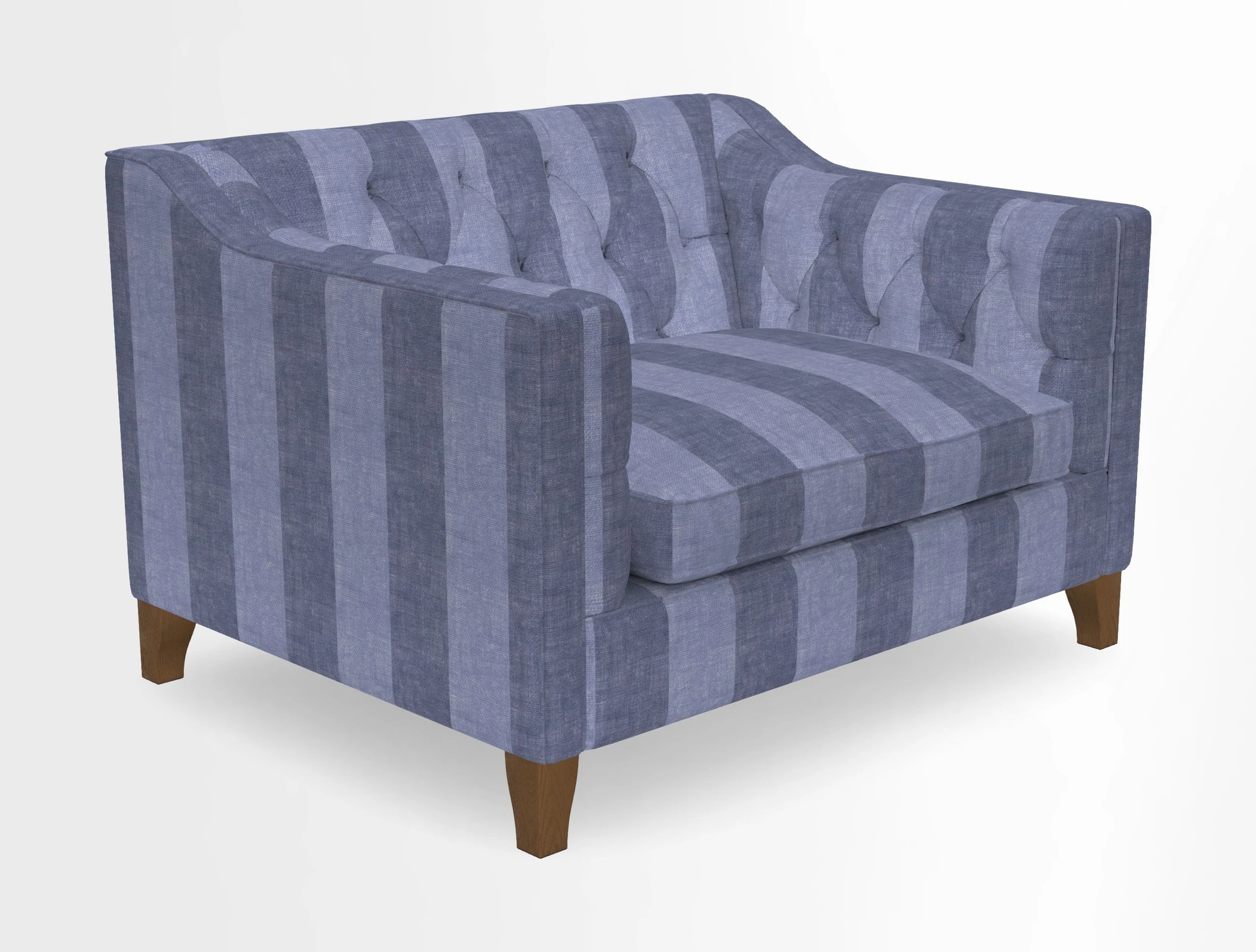 Haresfield Snuggler Dipped Arms in Mohair Lichen Seat Cushion in RHS Gertrude Jekyll Meadow Flower Olive and Scatters in RHS Gertrude Jekyll Folklore Olive