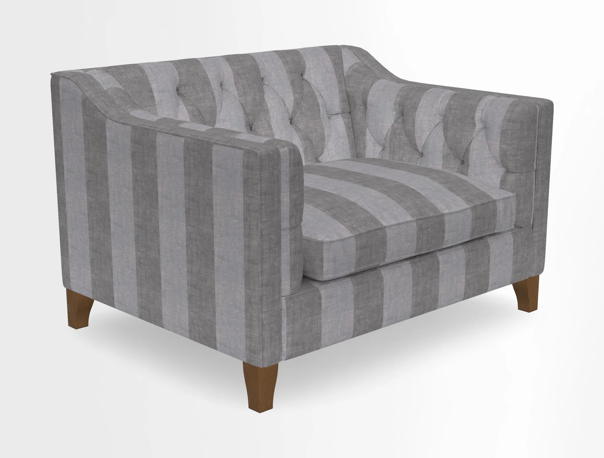Haresfield Snuggler Dipped Arms in Mohair Lichen Seat Cushion in RHS Gertrude Jekyll Meadow Flower Olive and Scatters in RHS Gertrude Jekyll Folklore Olive