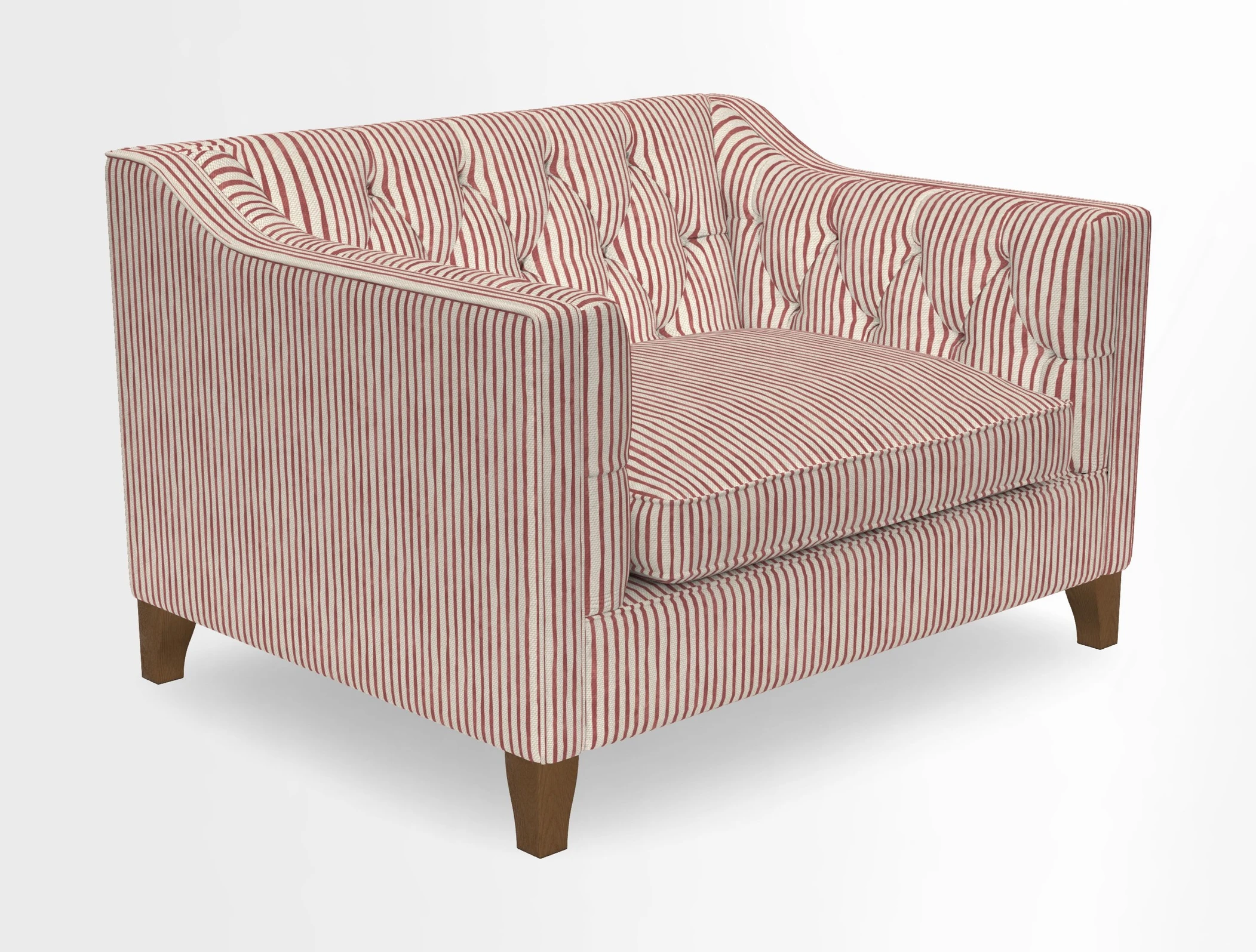 Haresfield Snuggler Dipped Arms in Mohair Lichen Seat Cushion in RHS Gertrude Jekyll Meadow Flower Olive and Scatters in RHS Gertrude Jekyll Folklore Olive