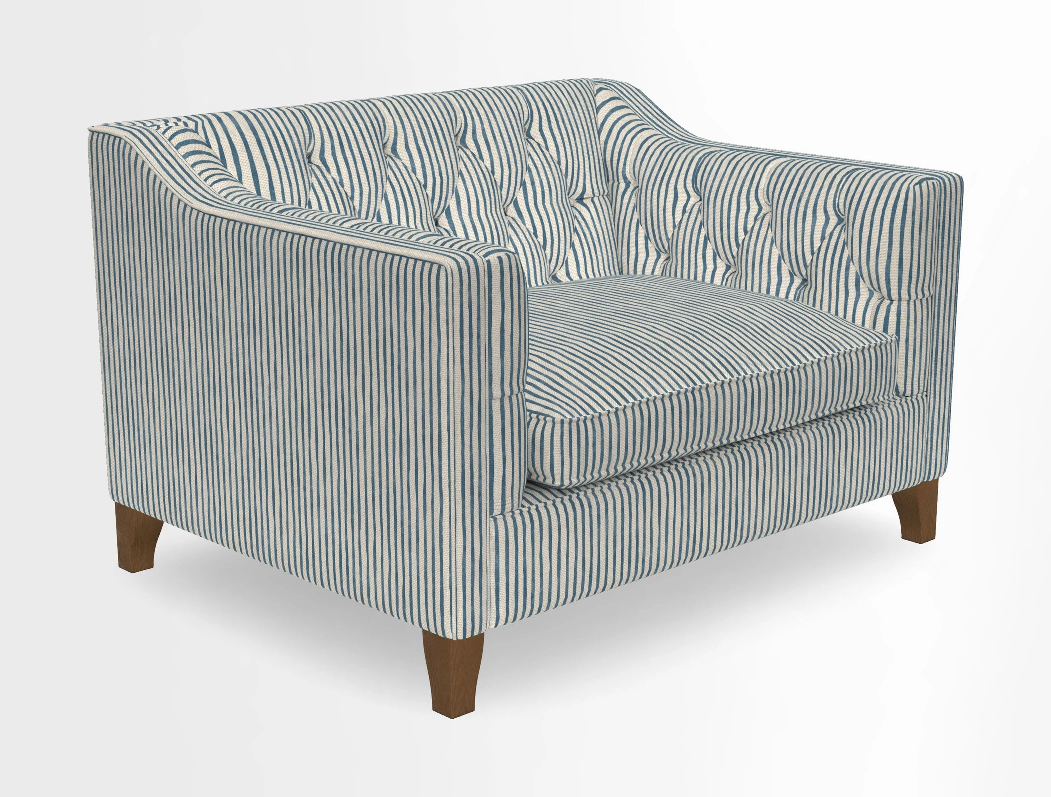 Haresfield Snuggler Dipped Arms in Mohair Lichen Seat Cushion in RHS Gertrude Jekyll Meadow Flower Olive and Scatters in RHS Gertrude Jekyll Folklore Olive